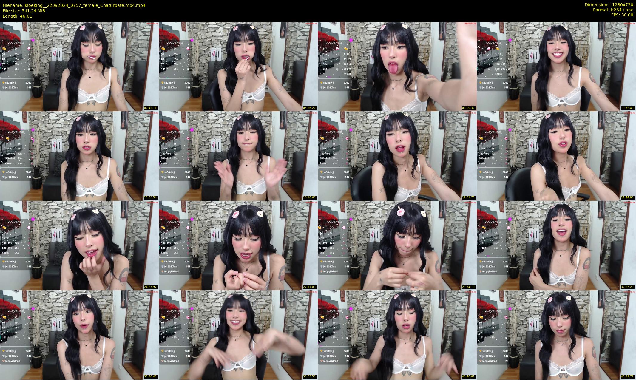 kloeking_ — 47 minute Chaturbate female cam show recording, 720p, Sep 22, 2024