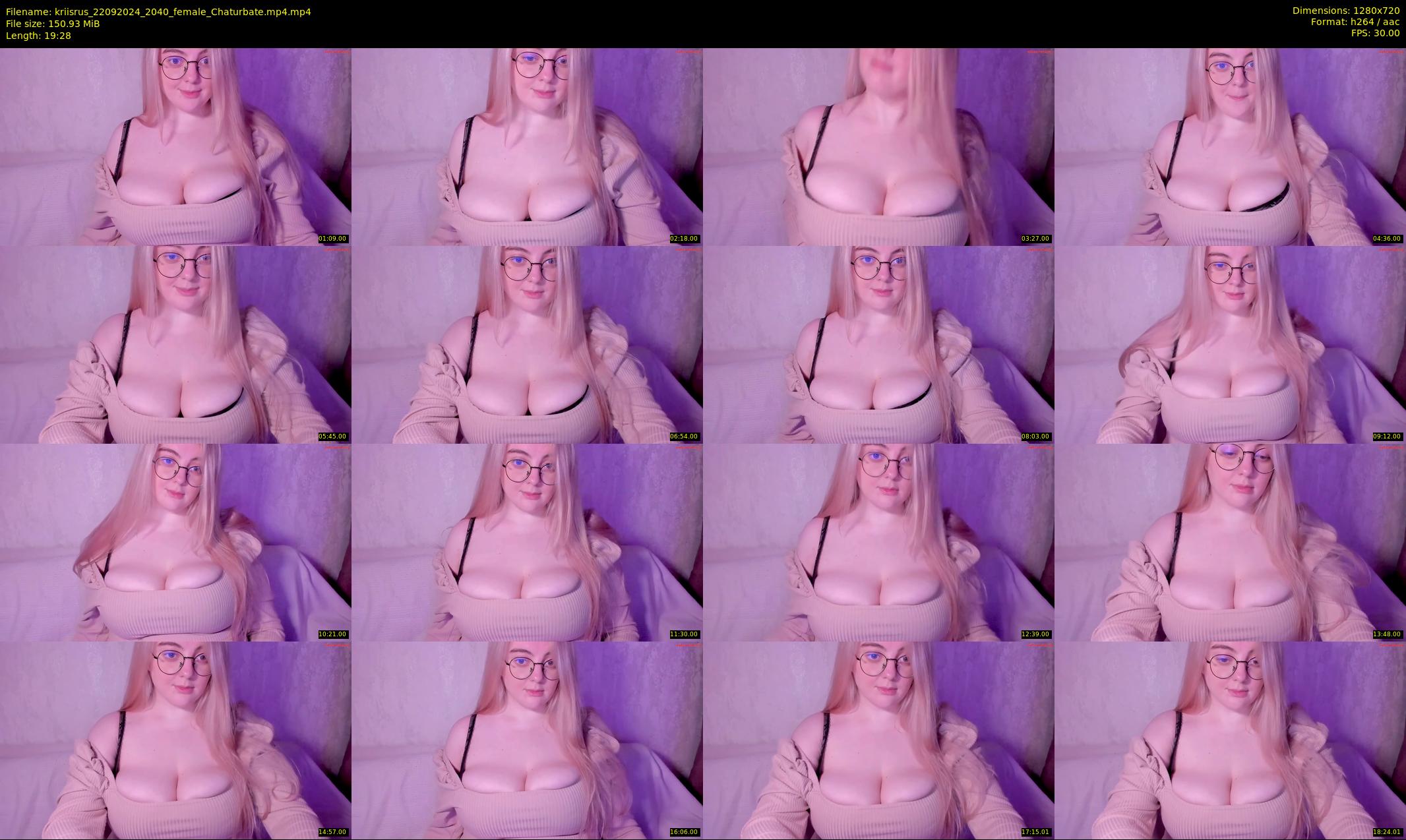 kriisrus — 20 minute Chaturbate female cam show recording, 720p, Sep 22, 2024