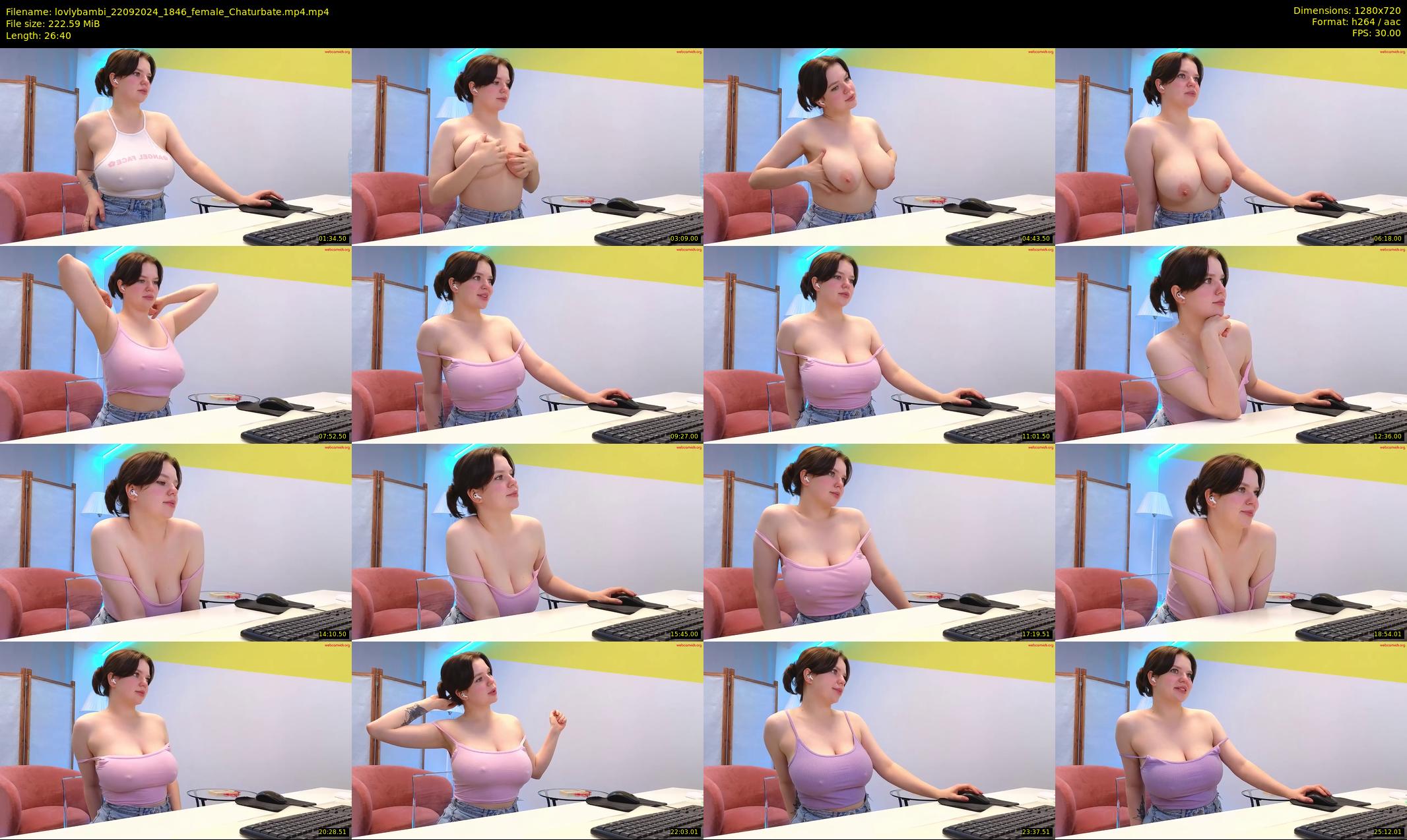 lovlybambi — 27 minute Chaturbate female cam show recording, 720p, Sep 22, 2024