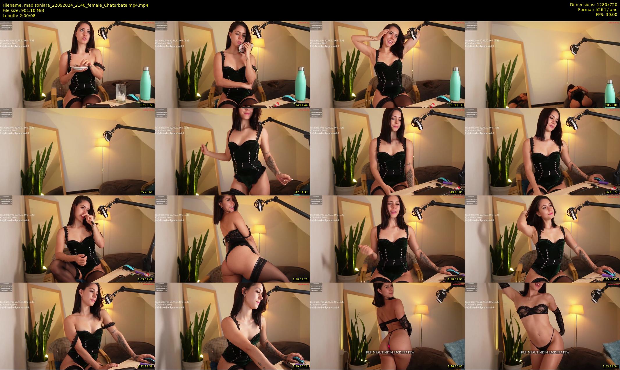 madisonlara — 121 minute Chaturbate female cam show recording, 720p, Sep 22, 2024