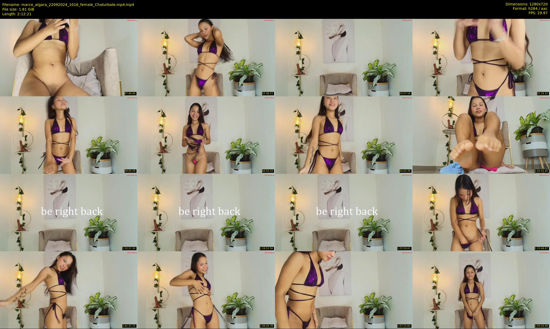 marce_algara — 133 minute Chaturbate female cam show recording, 720p, Sep 22, 2024