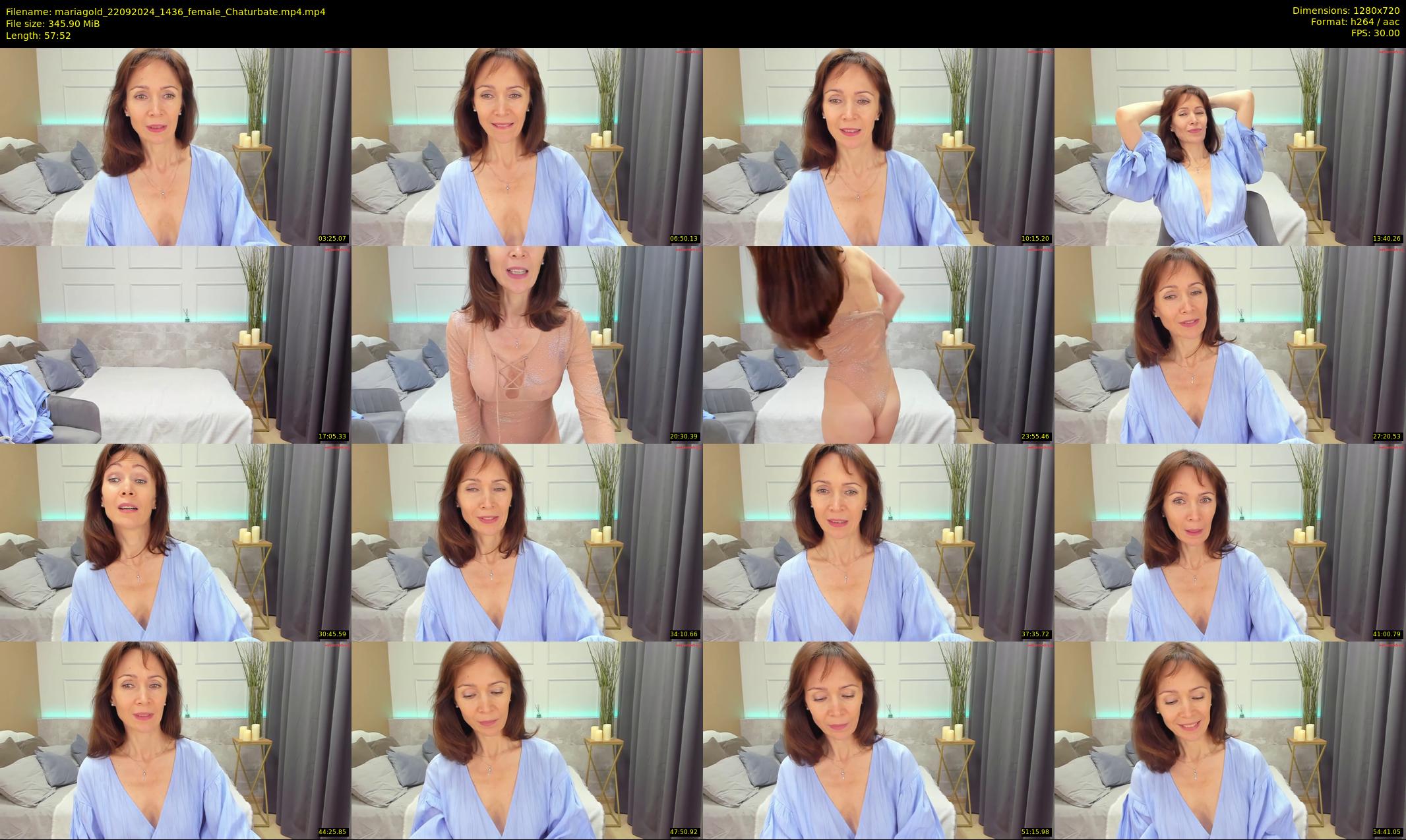 mariagold — 58 minute Chaturbate female cam show recording, 720p, Sep 22, 2024