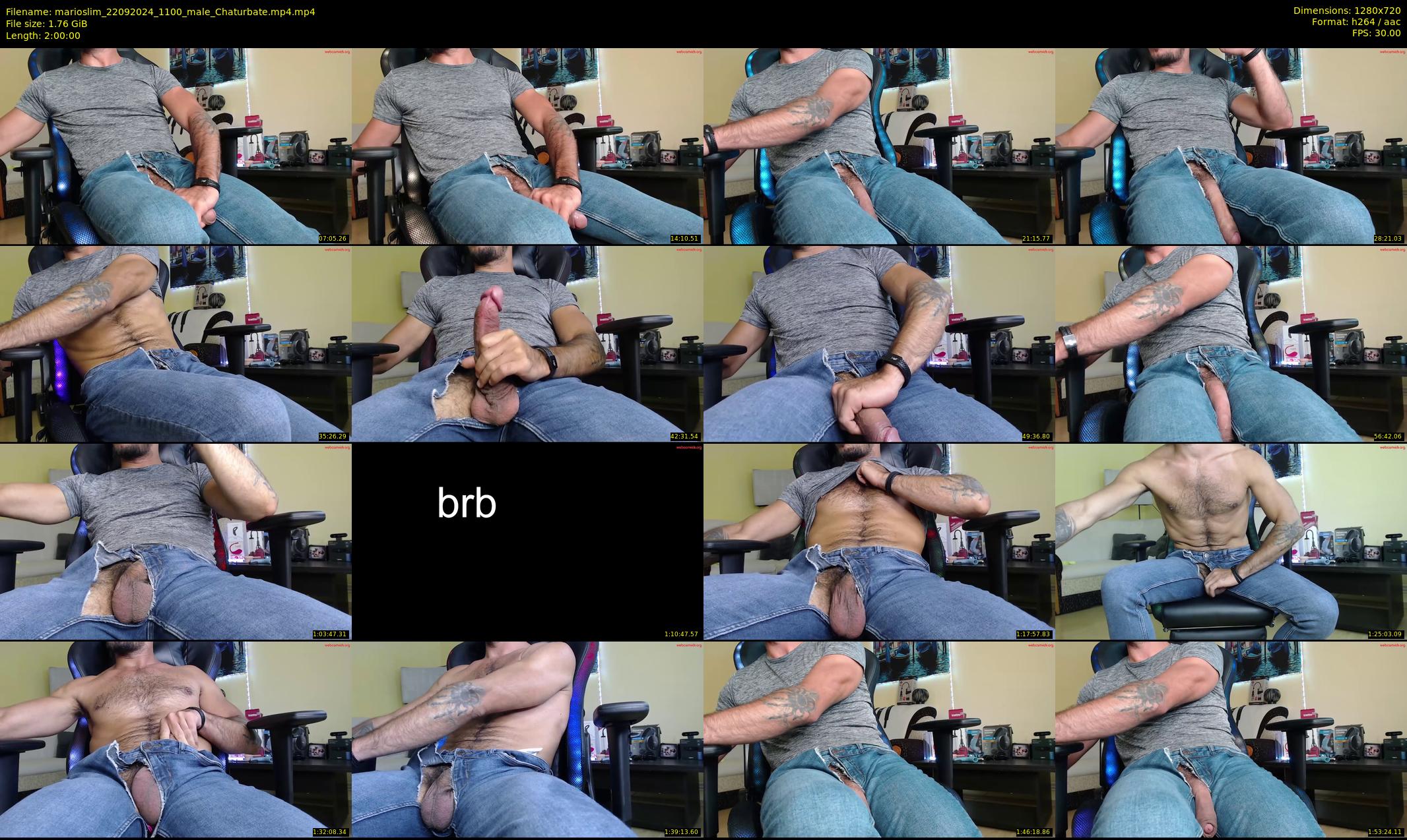 marioslim — 120 minute Chaturbate male cam show recording, 720p, Sep 22, 2024