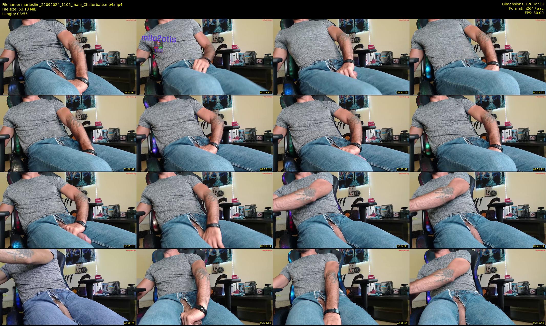 marioslim — 4 minute Chaturbate male cam show recording, 720p, Sep 22, 2024