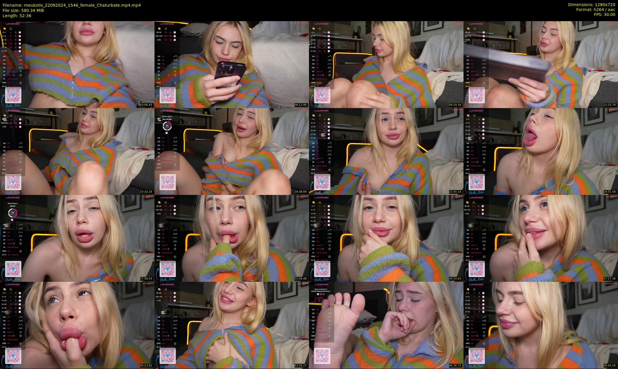 meukotis — 53 minute Chaturbate female cam show recording, 720p, Sep 22, 2024