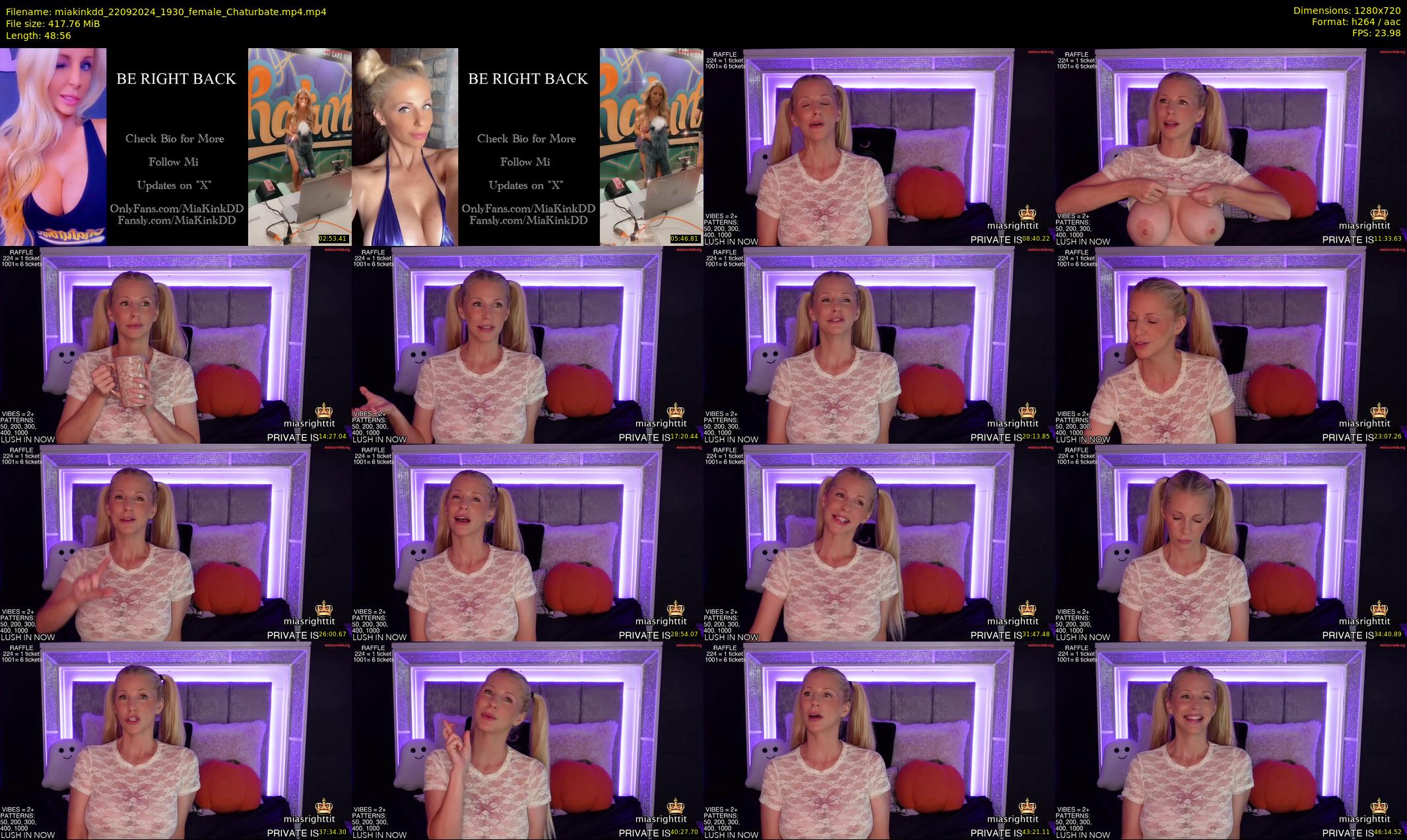 miakinkdd — 49 minute Chaturbate female cam show recording, 720p, Sep 22, 2024