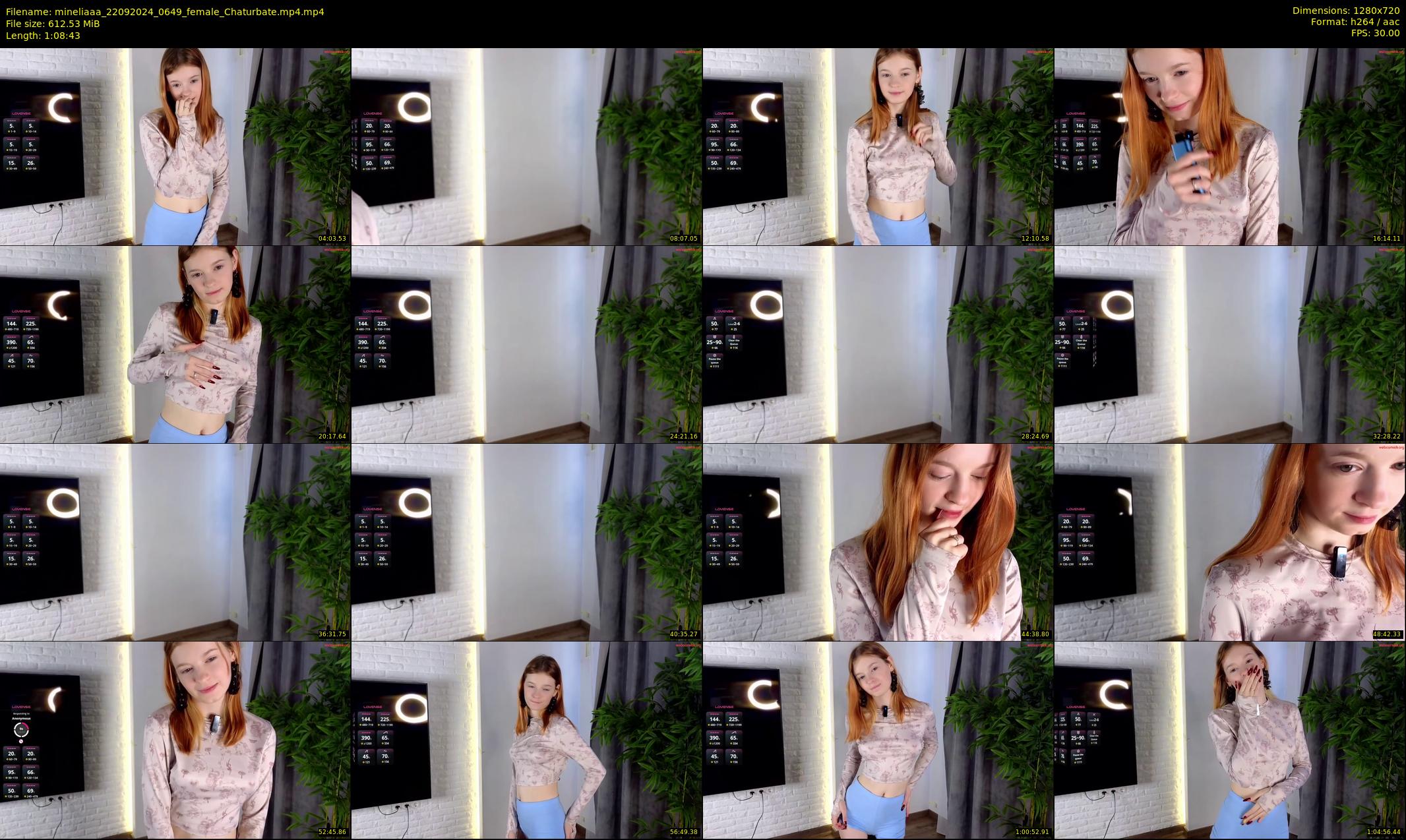 mineliaaa — 69 minute Chaturbate female cam show recording, 720p, Sep 22, 2024
