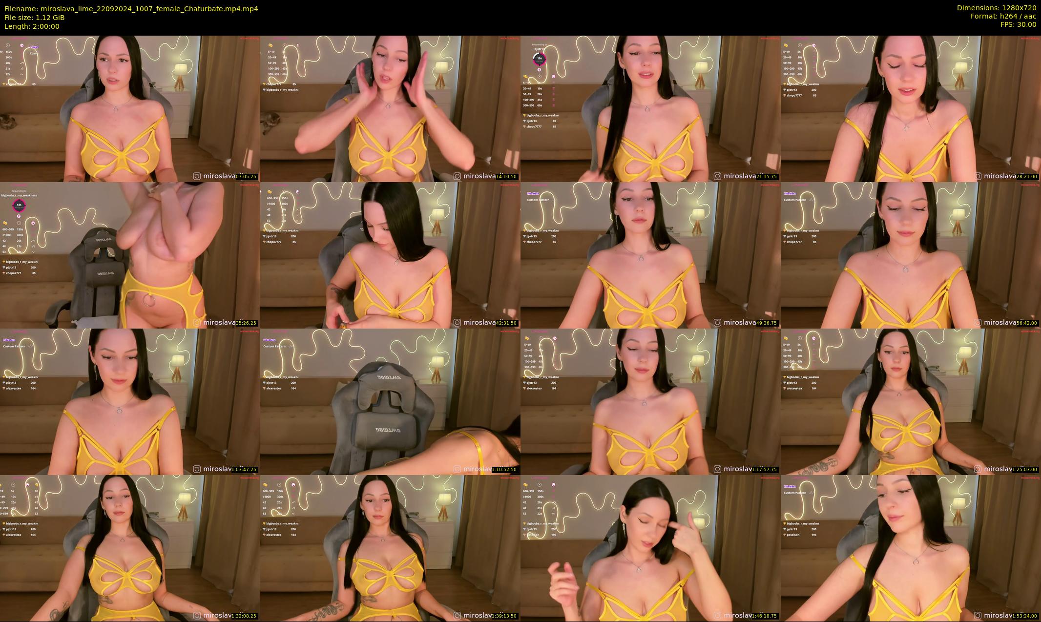 miroslava_lime — 120 minute Chaturbate female cam show recording, 720p, Sep 22, 2024