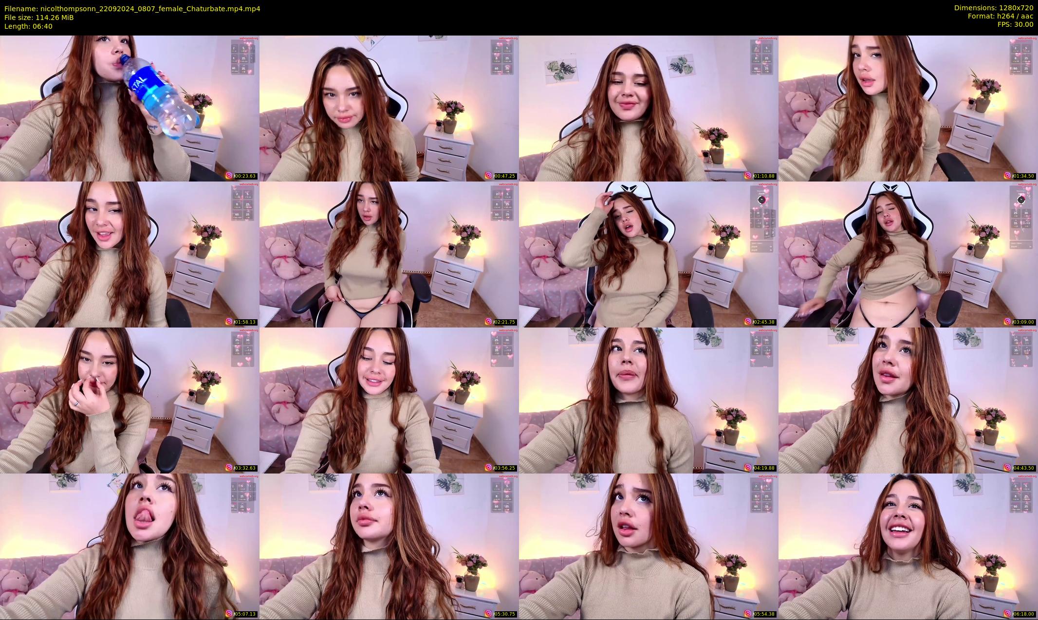 nicolthompsonn — 7 minute Chaturbate female cam show recording, 720p, Sep 22, 2024