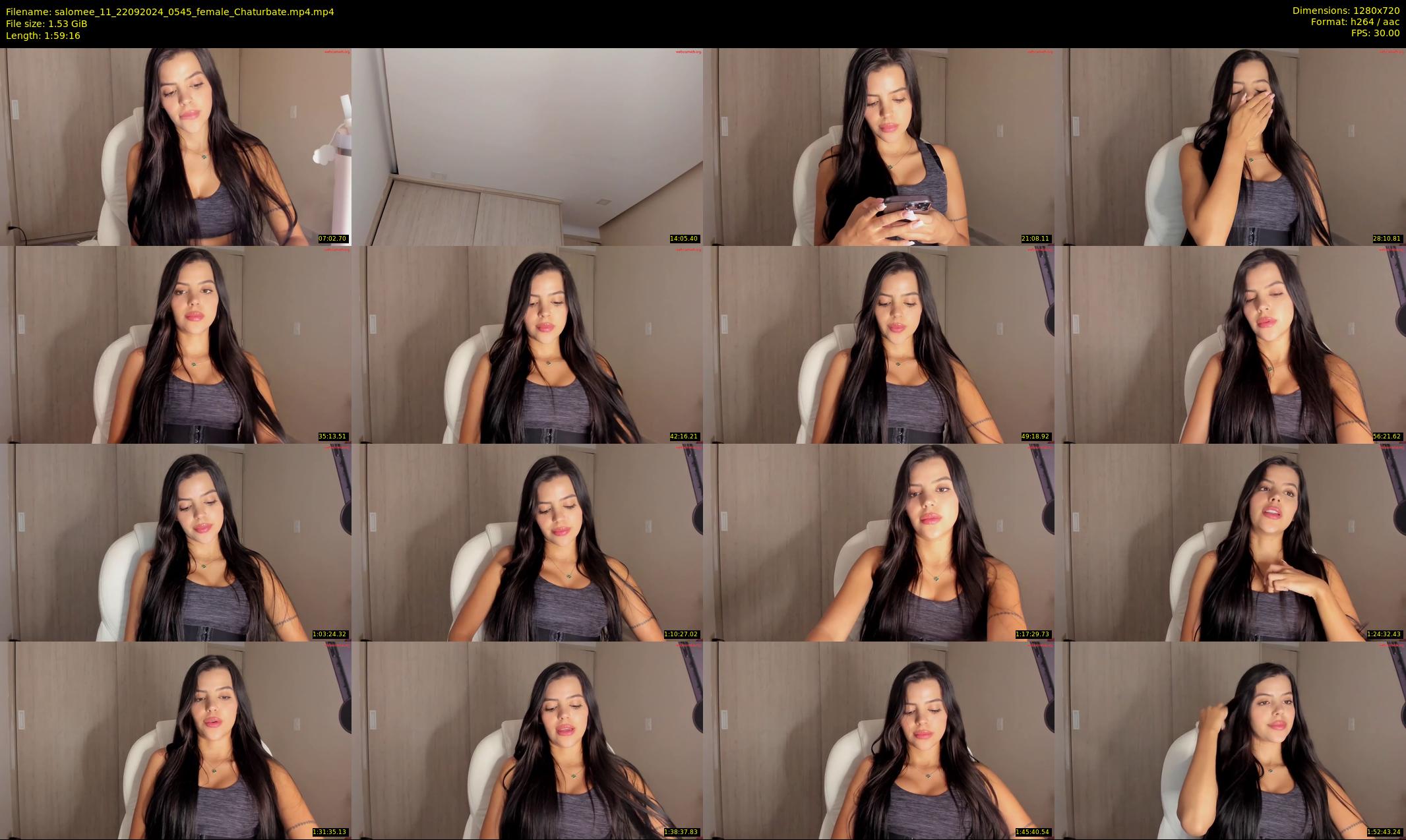 salomee_11 — 120 minute Chaturbate female cam show recording, 720p, Sep 22, 2024