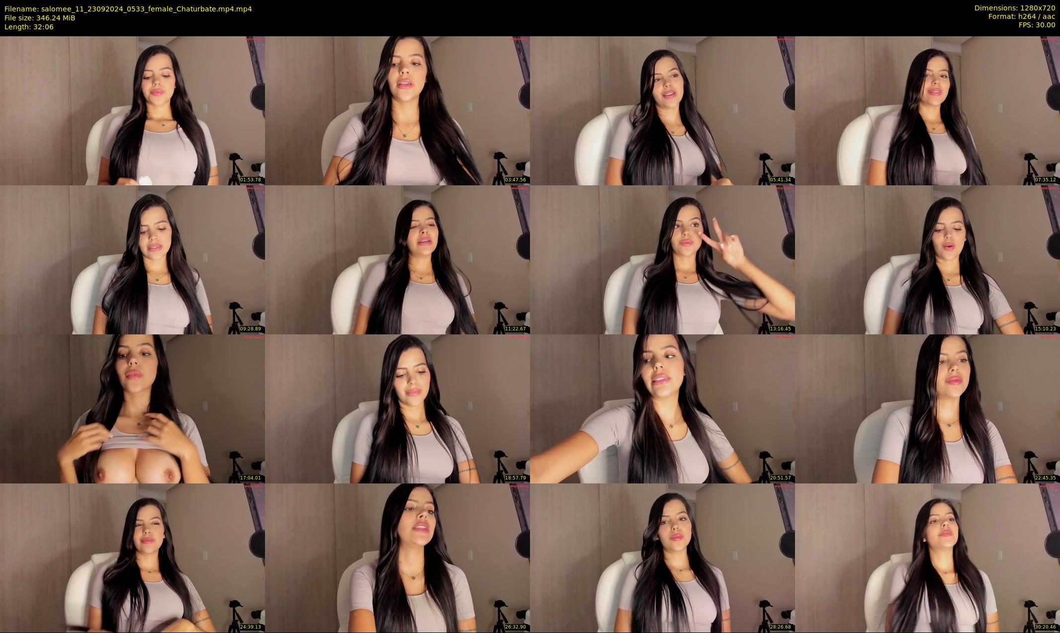 salomee_11 — 33 minute Chaturbate female cam show recording, 720p, Sep 23, 2024
