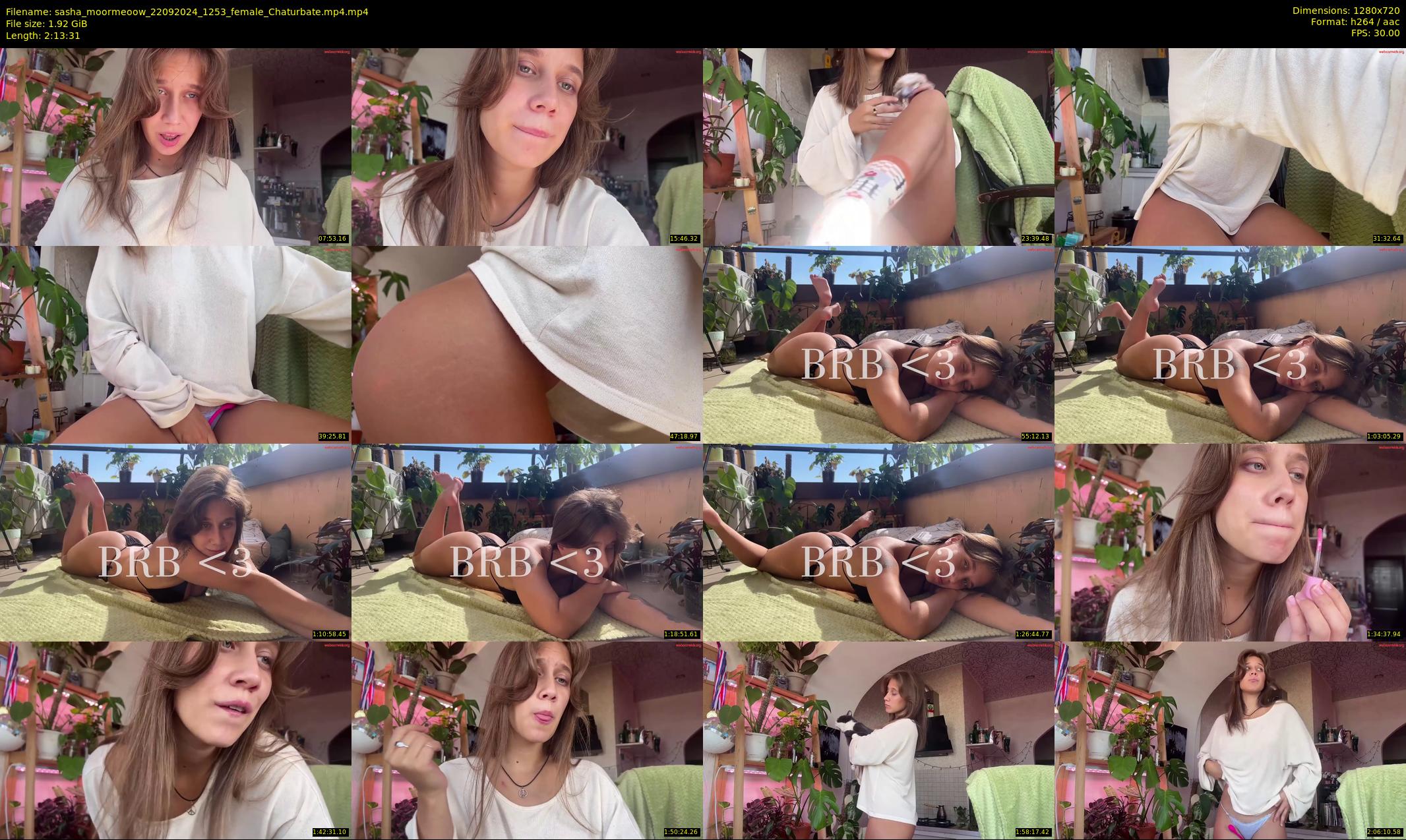 sasha_moormeoow — 134 minute Chaturbate female cam show recording, 720p, Sep 22, 2024