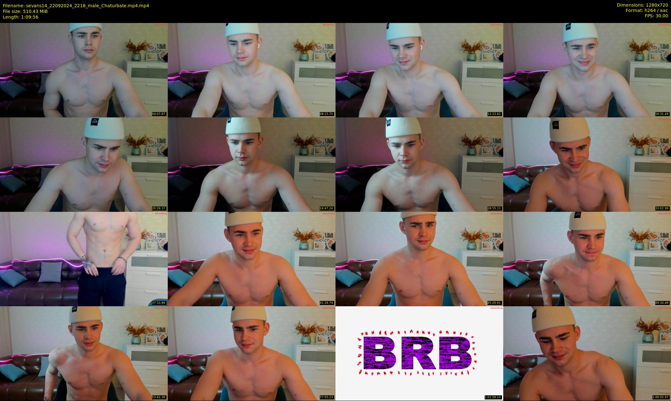 sevans14 — 70 minute Chaturbate male cam show recording, 720p, Sep 22, 2024
