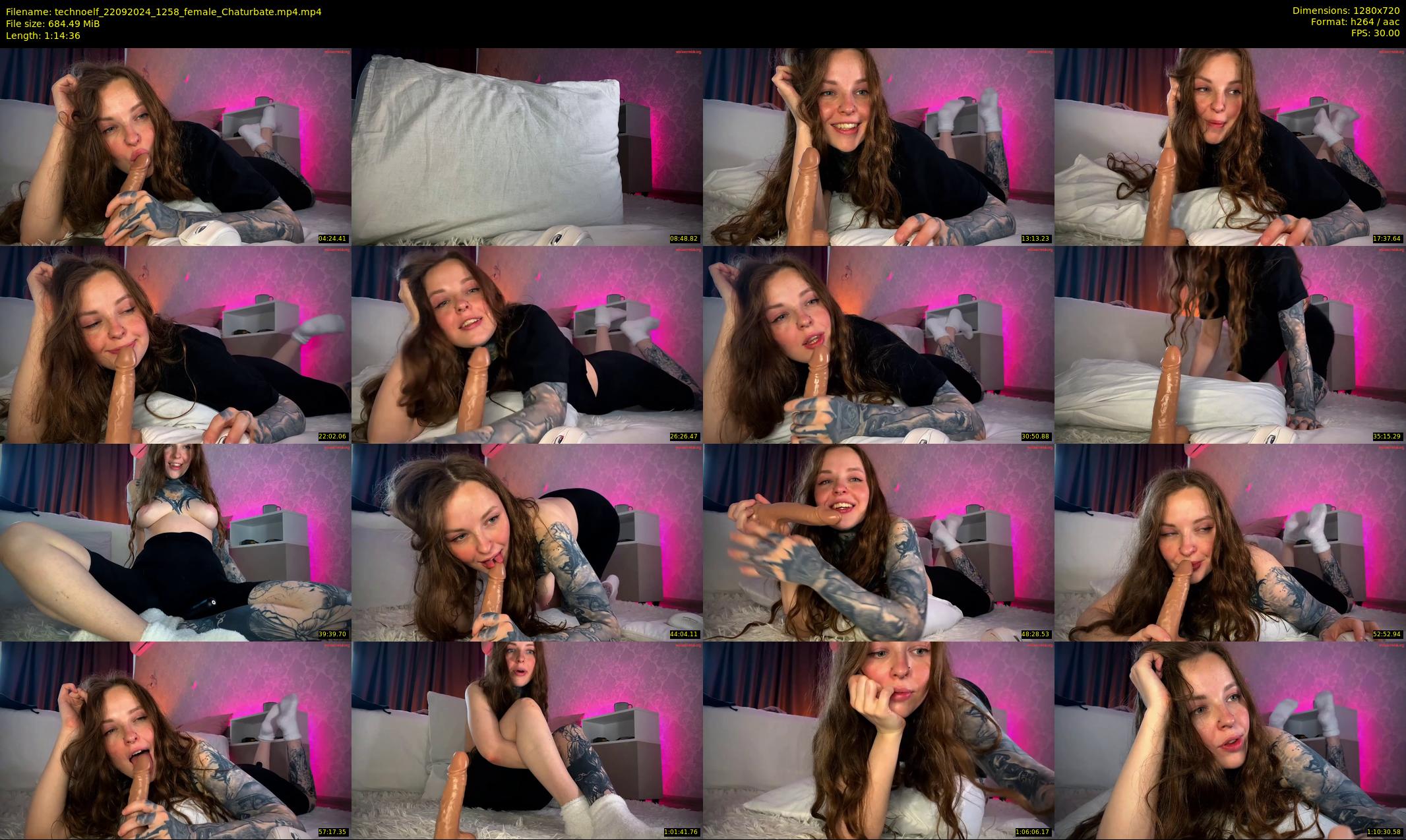 technoelf — 75 minute Chaturbate female cam show recording, 720p, Sep 22, 2024