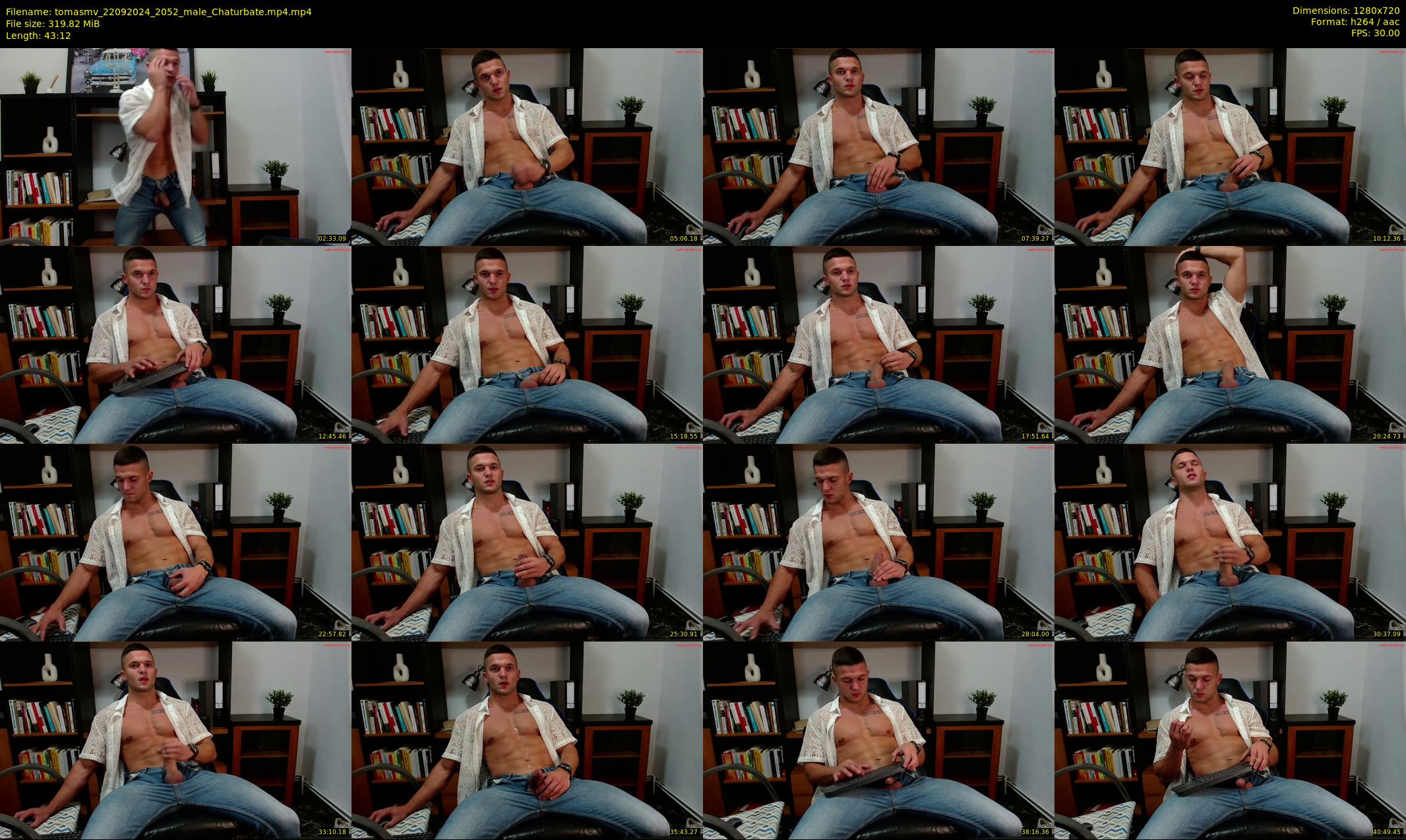 tomasmv — 44 minute Chaturbate male cam show recording, 720p, Sep 22, 2024