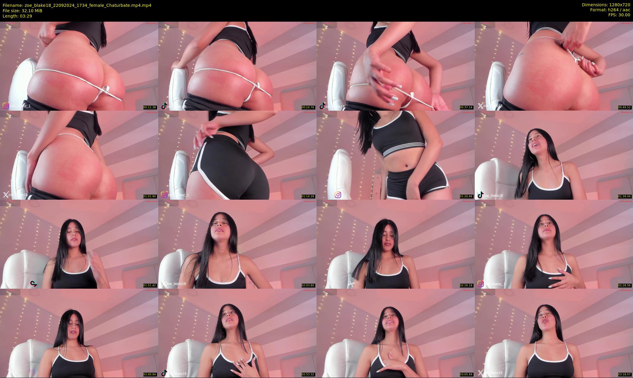 zoe_blake18 — 4 minute Chaturbate female cam show recording, 720p, Sep 22, 2024