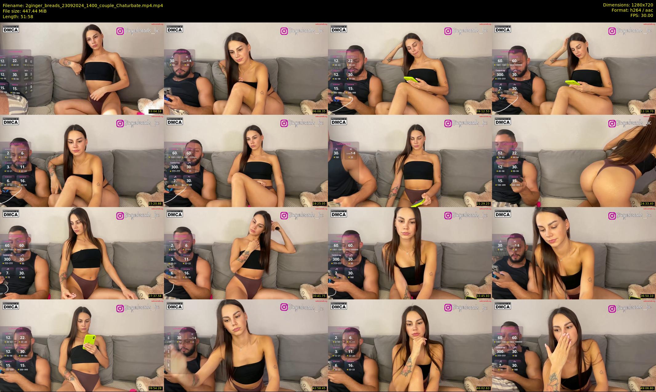 2ginger_breads — 52 minute Chaturbate couple cam show recording, 720p, Sep 23, 2024