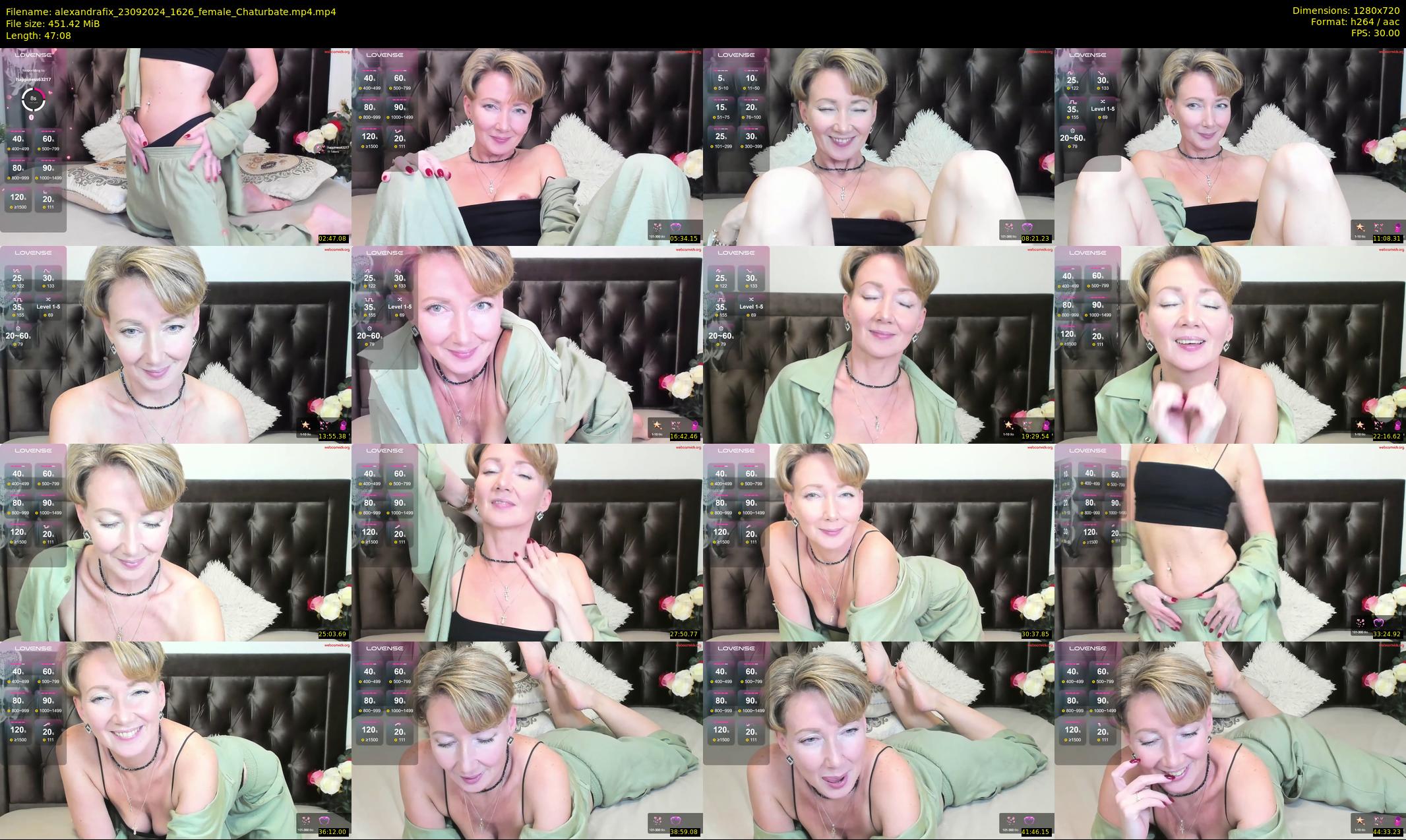 alexandrafix — 48 minute Chaturbate female cam show recording, 720p, Sep 23, 2024