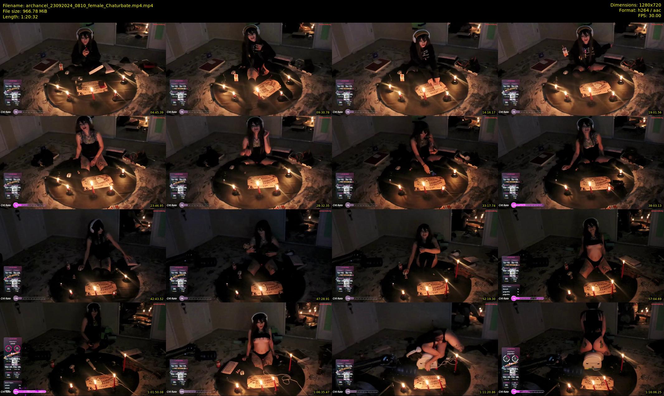 archancel — 81 minute Chaturbate female cam show recording, 720p, Sep 23, 2024