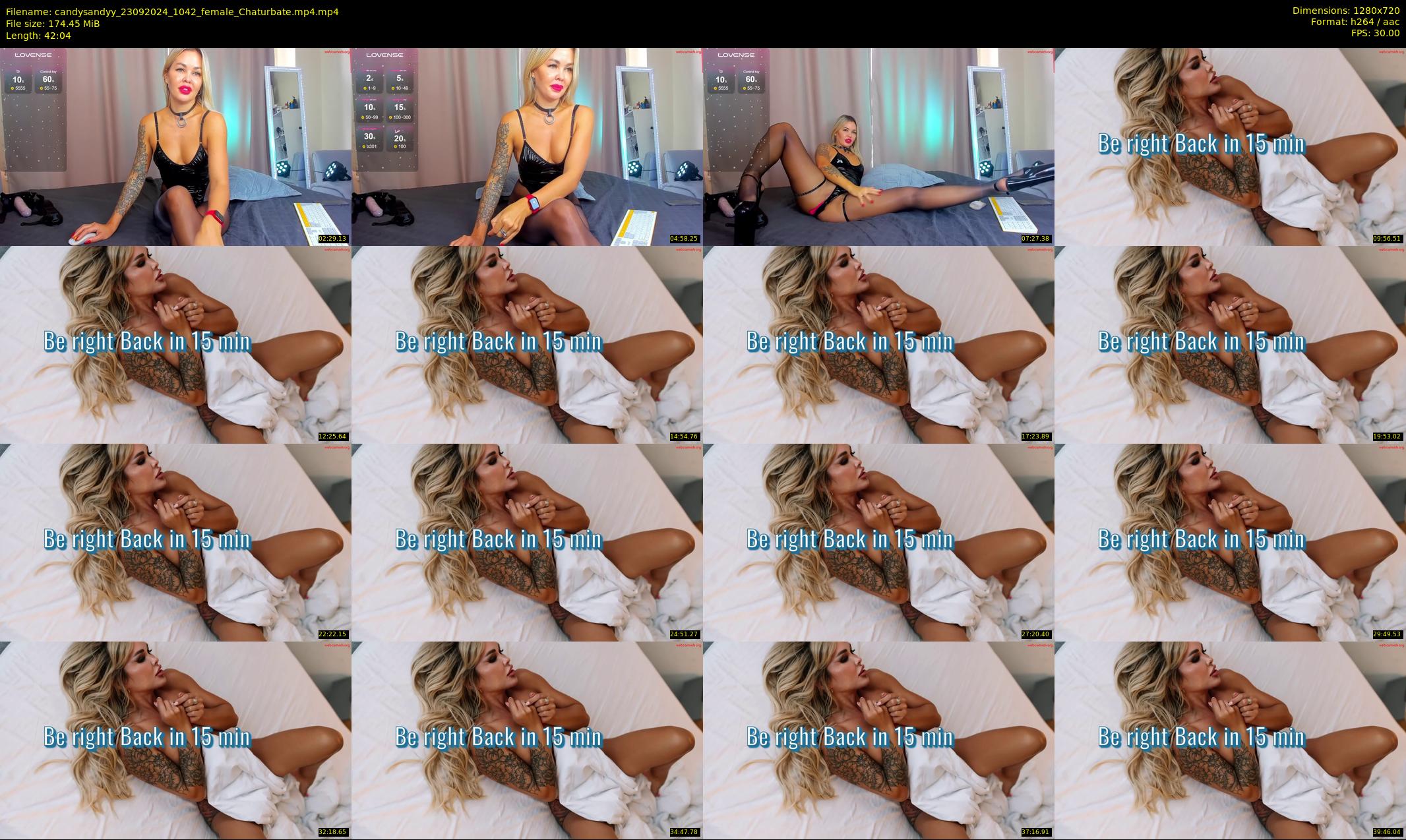 candysandyy — 43 minute Chaturbate female cam show recording, 720p, Sep 23, 2024
