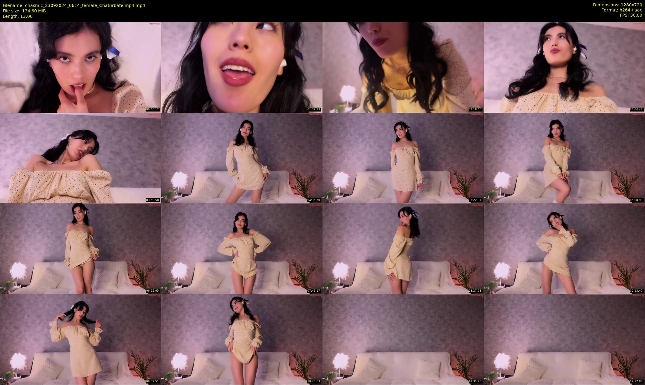 chasmic — 13 minute Chaturbate female cam show recording, 720p, Sep 23, 2024