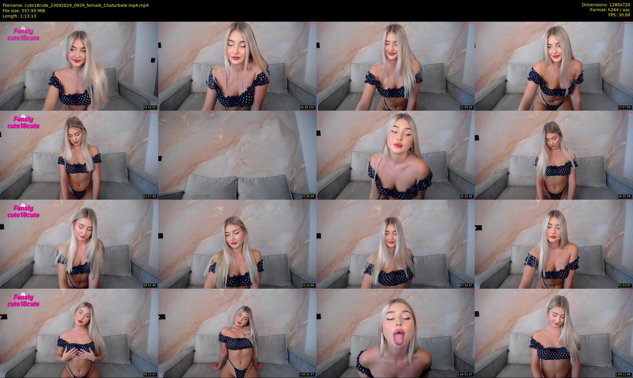 cute18cute — 74 minute Chaturbate female cam show recording, 720p, Sep 23, 2024