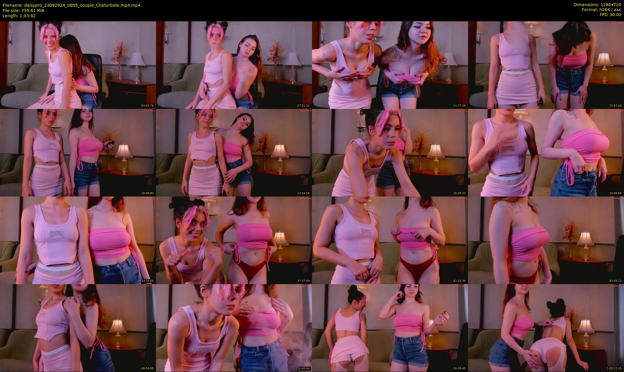 daisypro — 64 minute Chaturbate couple cam show recording, 720p, Sep 23, 2024