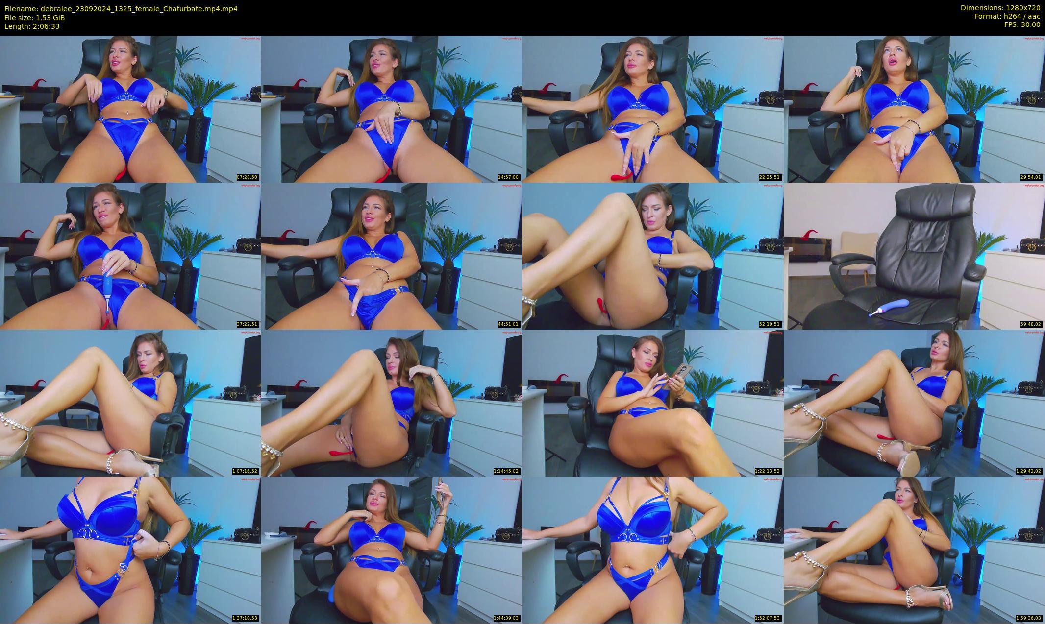 debralee — 127 minute Chaturbate female cam show recording, 720p, Sep 23, 2024