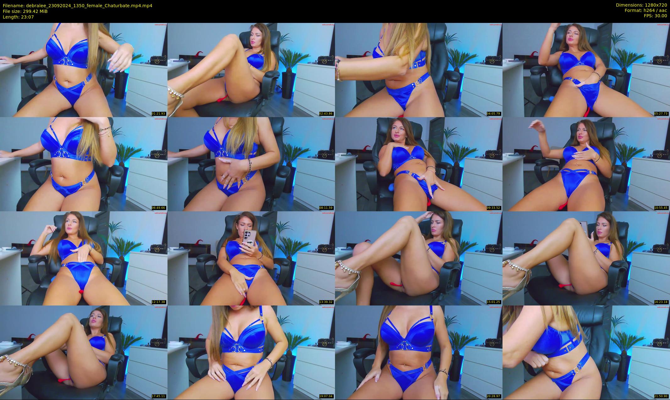 debralee — 24 minute Chaturbate female cam show recording, 720p, Sep 23, 2024