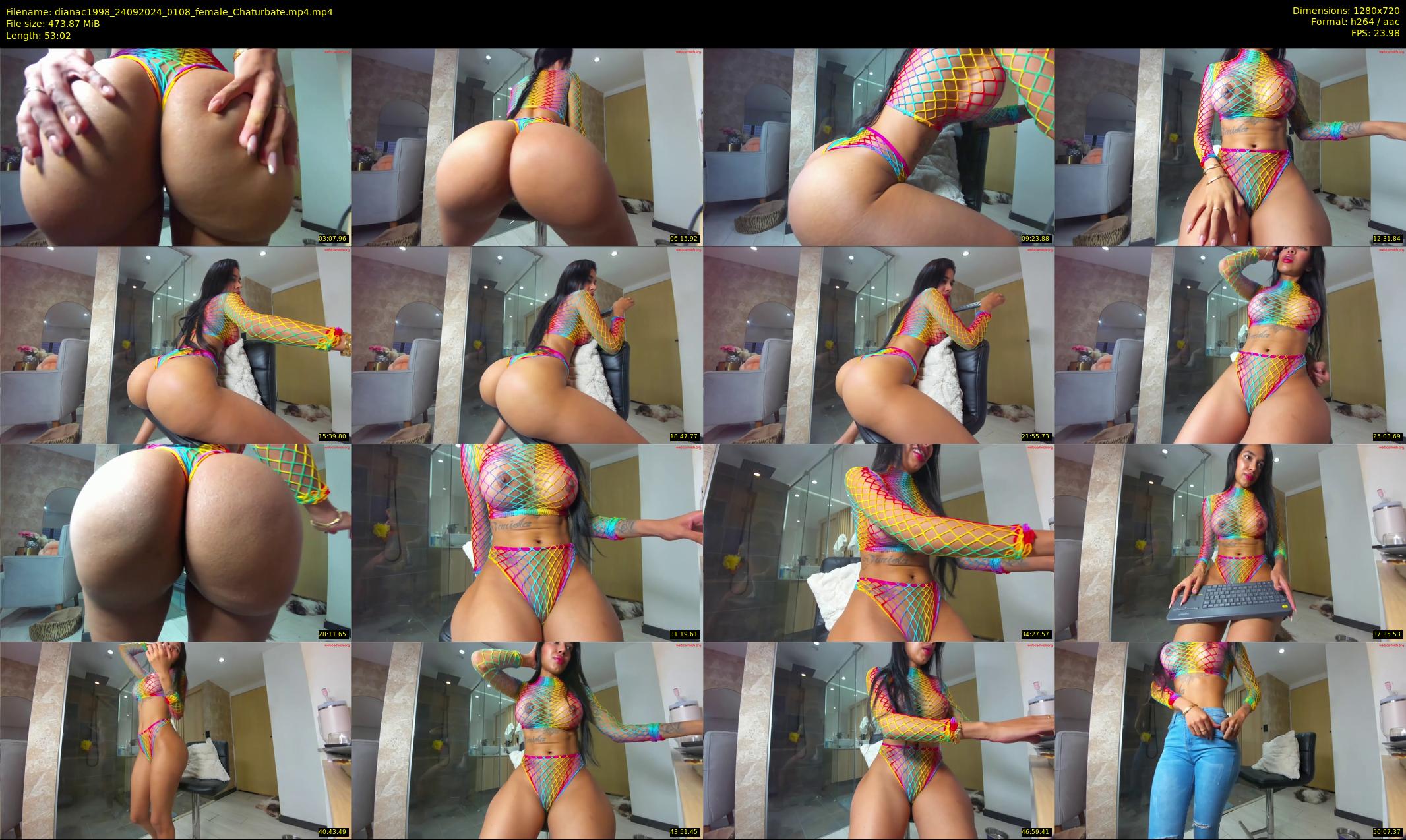 dianac1998 — 54 minute Chaturbate female cam show recording, 720p, Sep 24, 2024