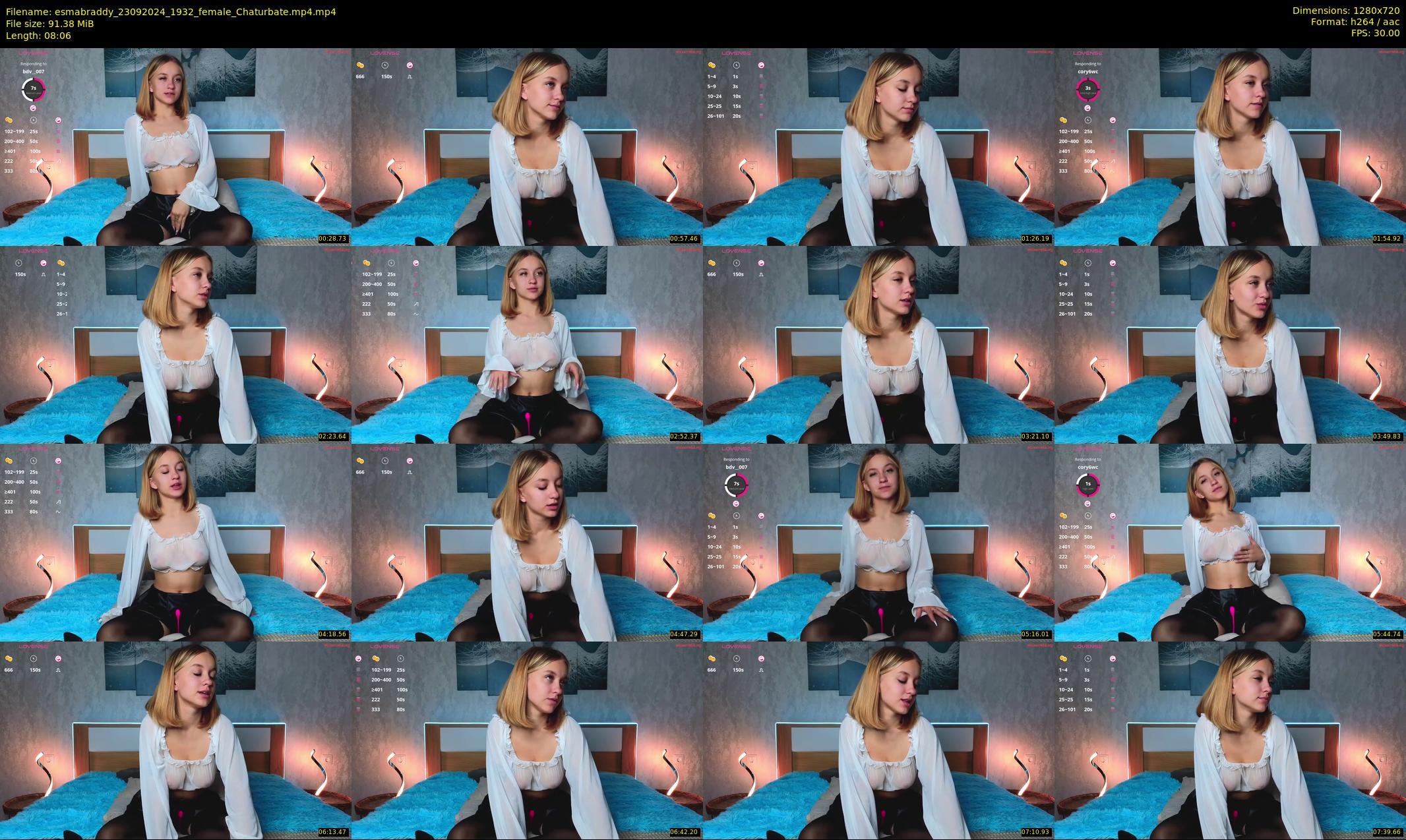 esmabraddy — 9 minute Chaturbate female cam show recording, 720p, Sep 23, 2024