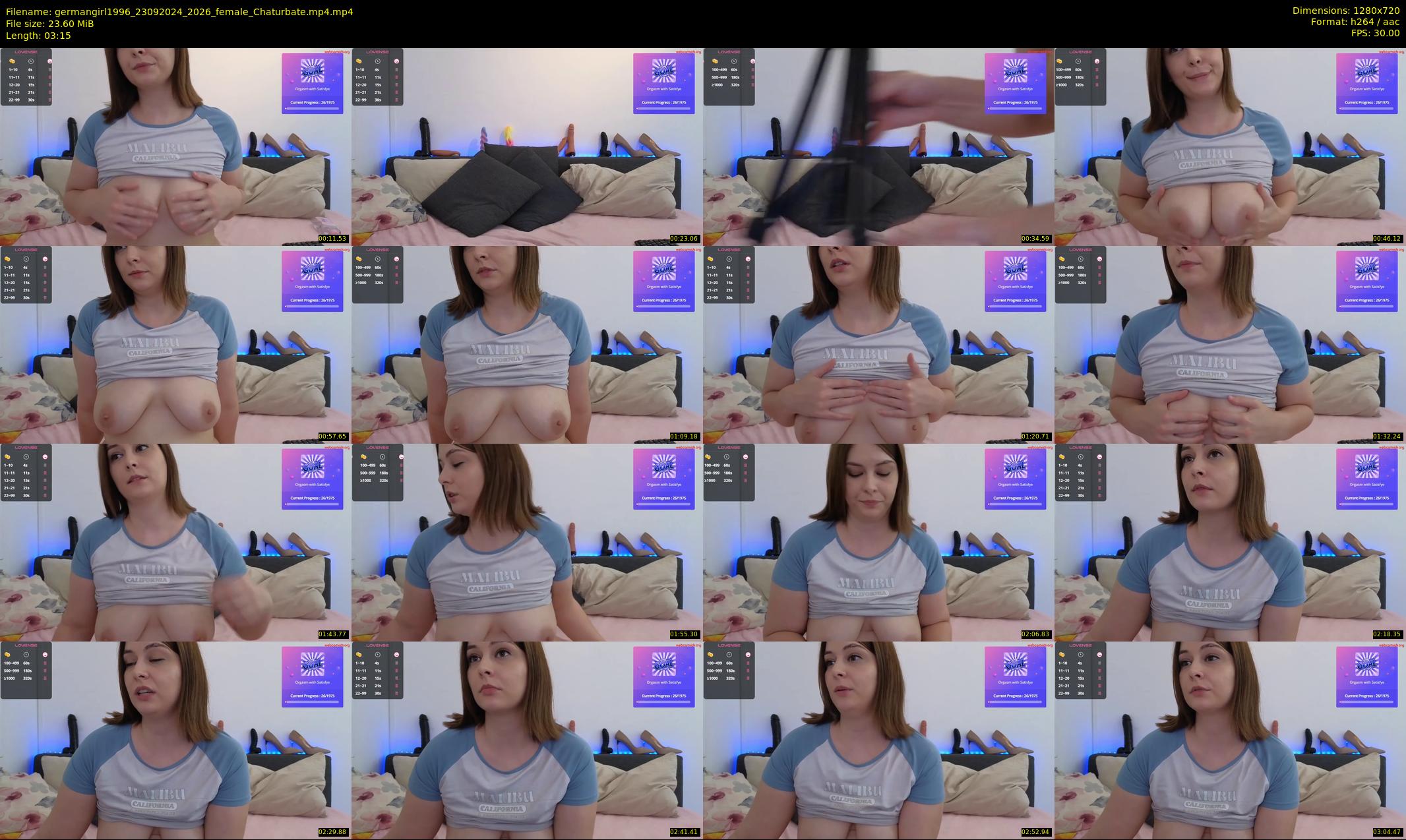 germangirl1996 — 4 minute Chaturbate female cam show recording, 720p, Sep 23, 2024
