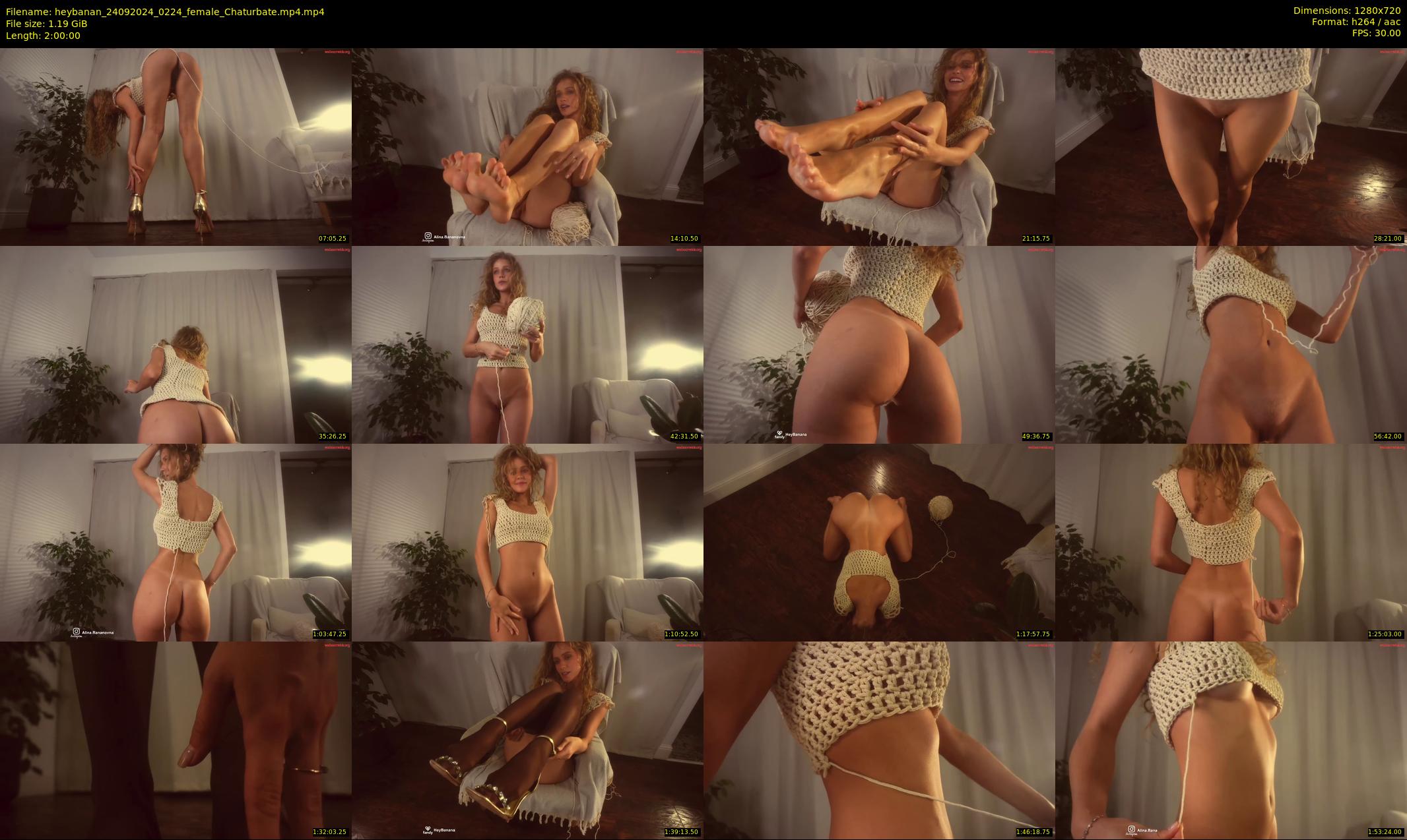 heybanan — 120 minute Chaturbate female cam show recording, 720p, Sep 24, 2024