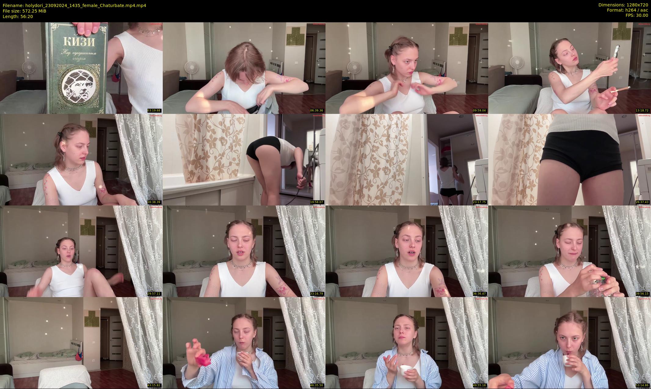 holydori — 57 minute Chaturbate female cam show recording, 720p, Sep 23, 2024
