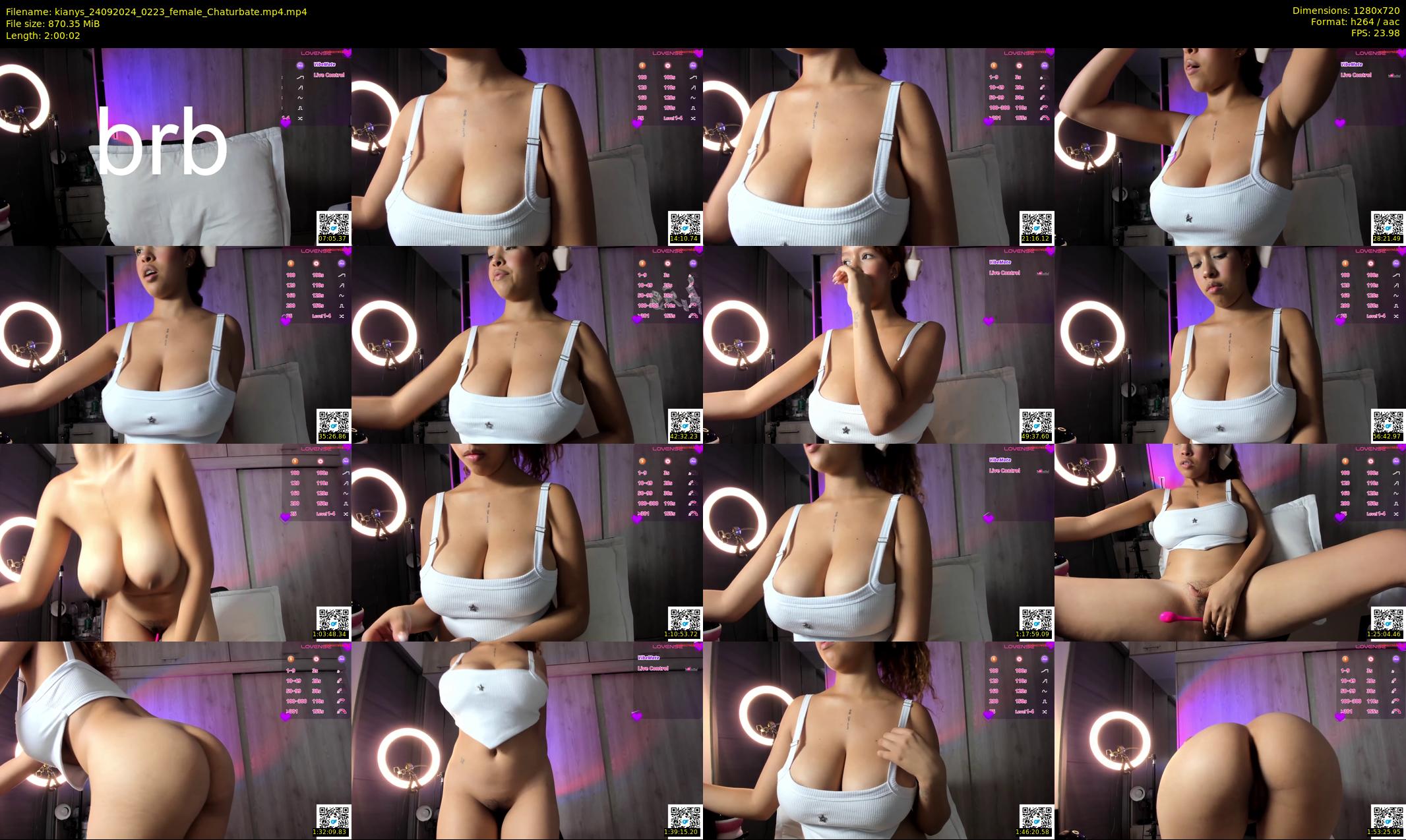 kianys — 121 minute Chaturbate female cam show recording, 720p, Sep 24, 2024
