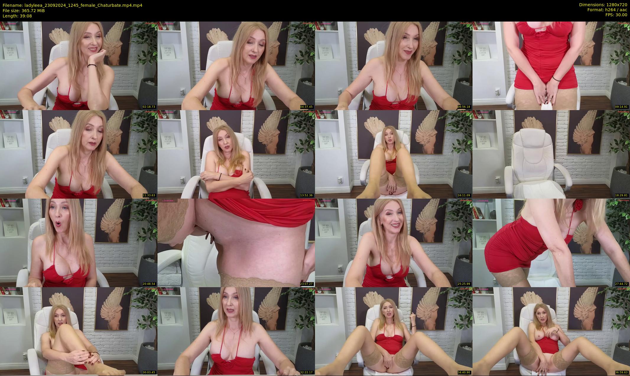 ladyleea — 40 minute Chaturbate female cam show recording, 720p, Sep 23, 2024