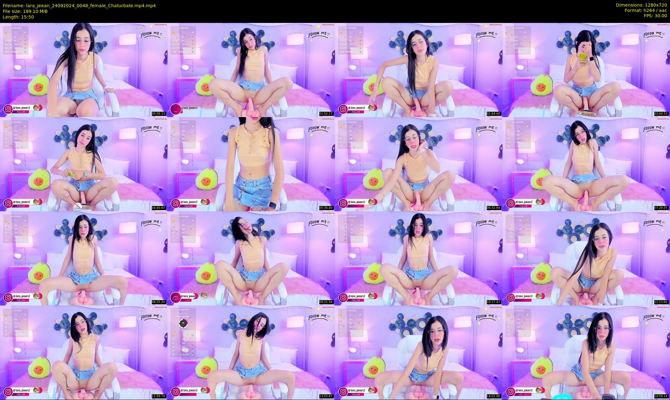 lara_jeean — 16 minute Chaturbate female cam show recording, 720p, Sep 24, 2024