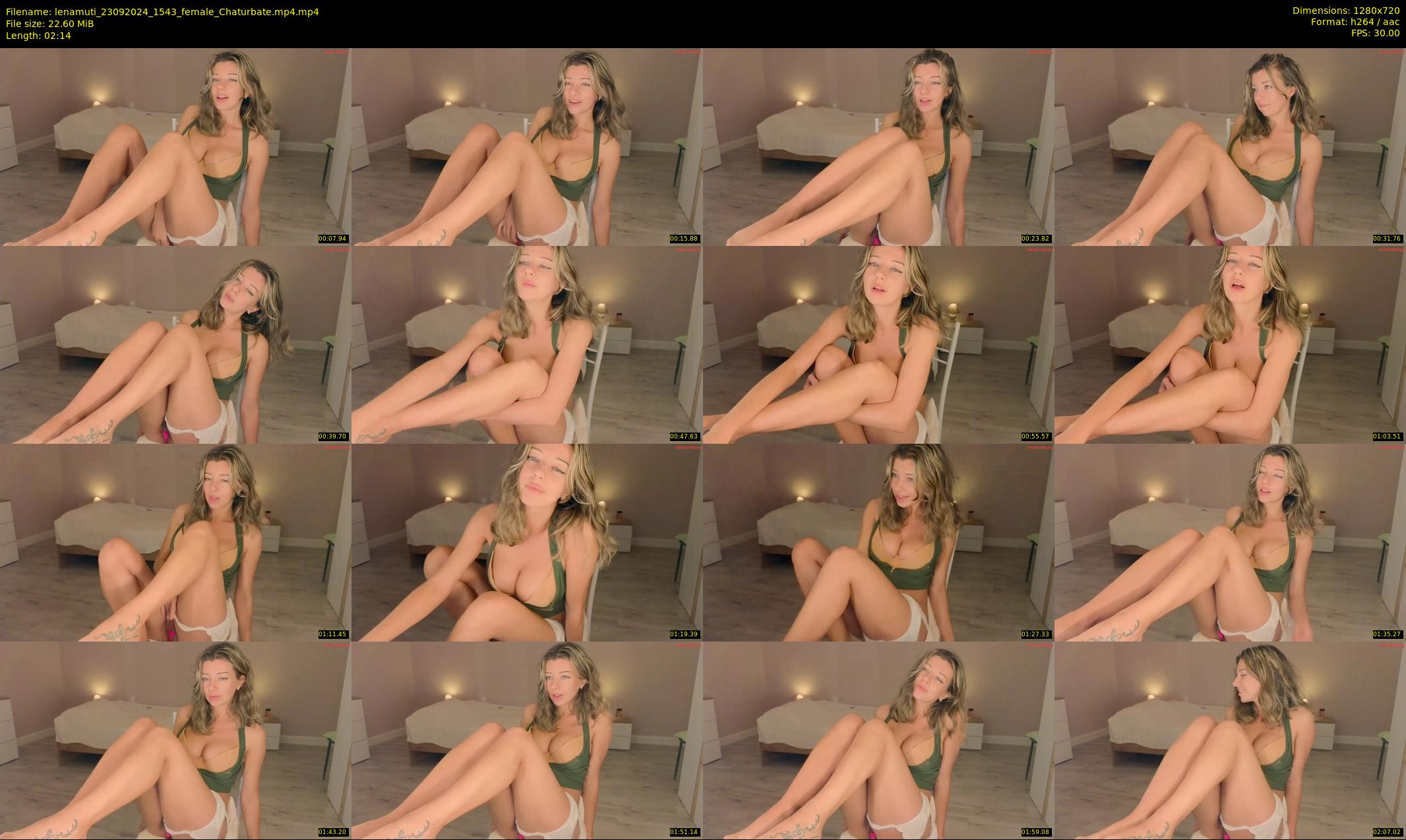 lenamuti — 3 minute Chaturbate female cam show recording, 720p, Sep 23, 2024