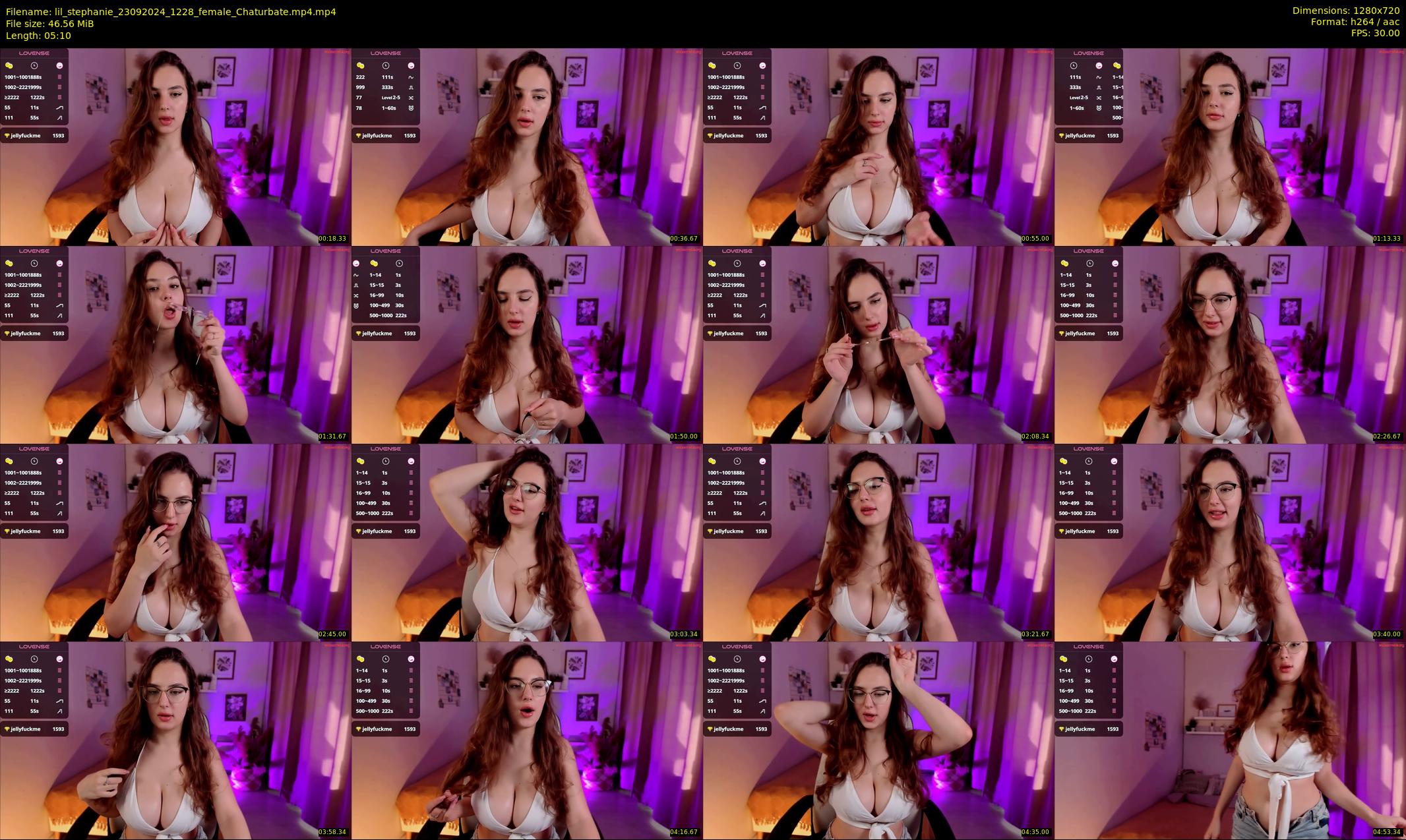 lil_stephanie — 6 minute Chaturbate female cam show recording, 720p, Sep 23, 2024
