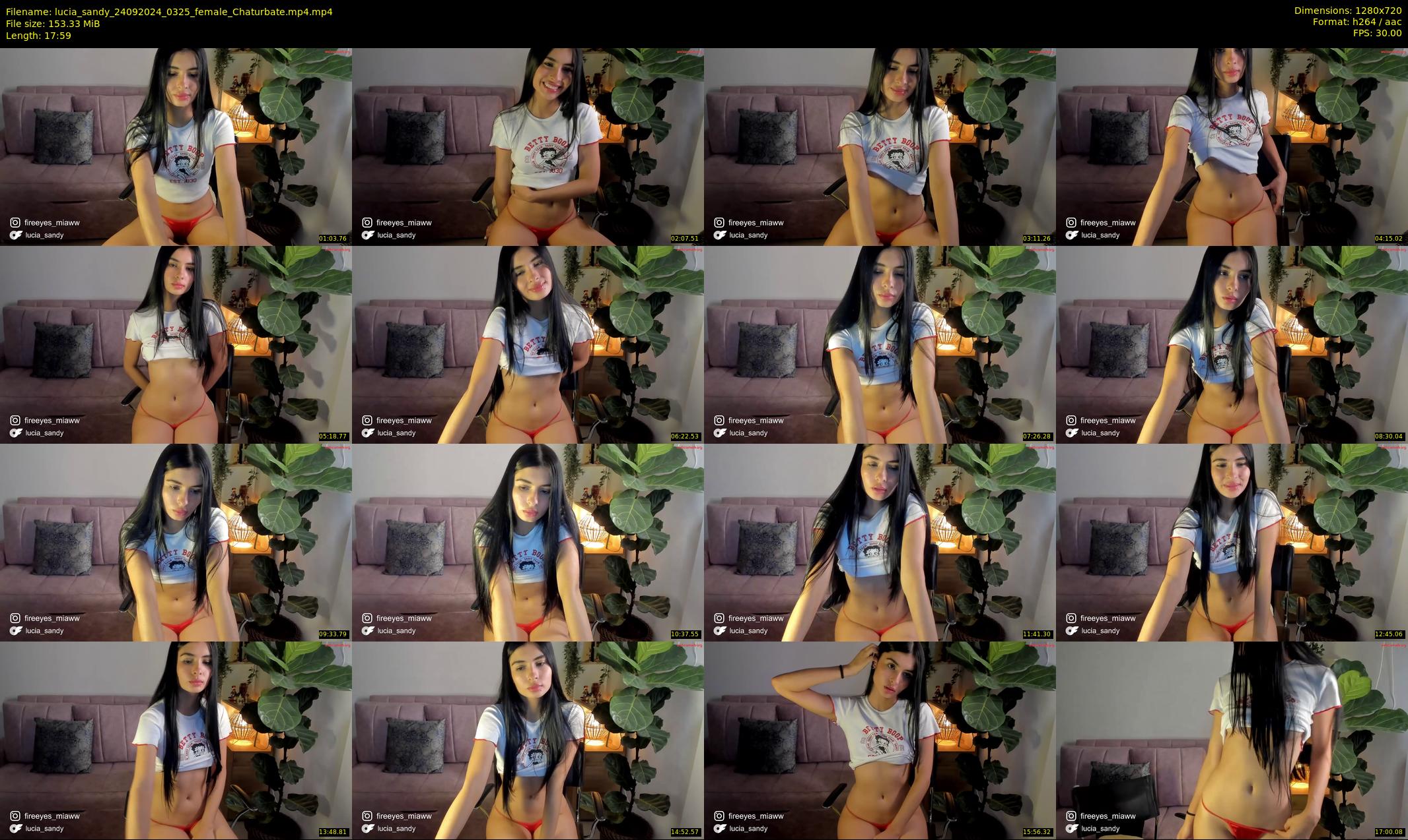 lucia_sandy — 18 minute Chaturbate female cam show recording, 720p, Sep 24, 2024