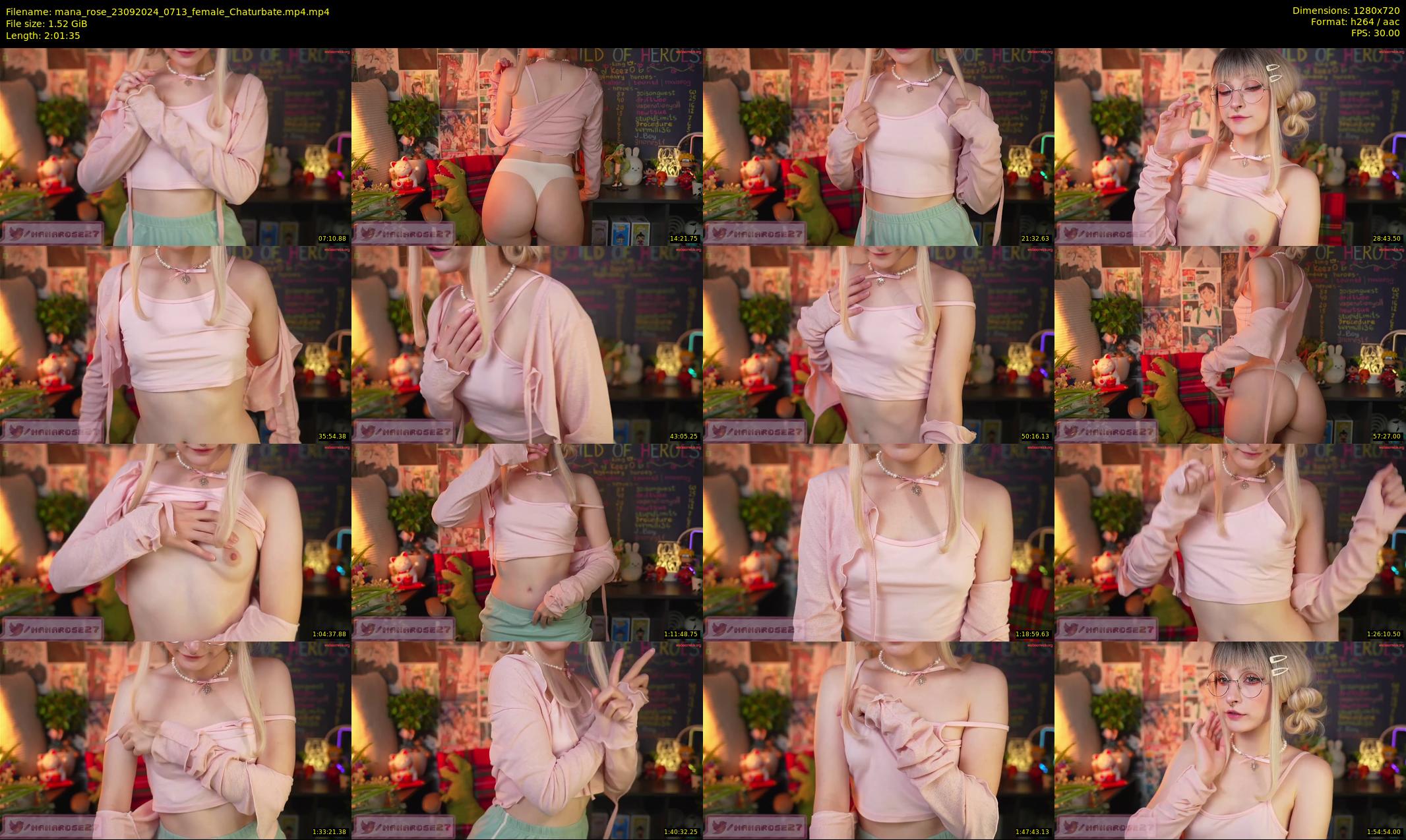 mana_rose — 122 minute Chaturbate female cam show recording, 720p, Sep 23, 2024