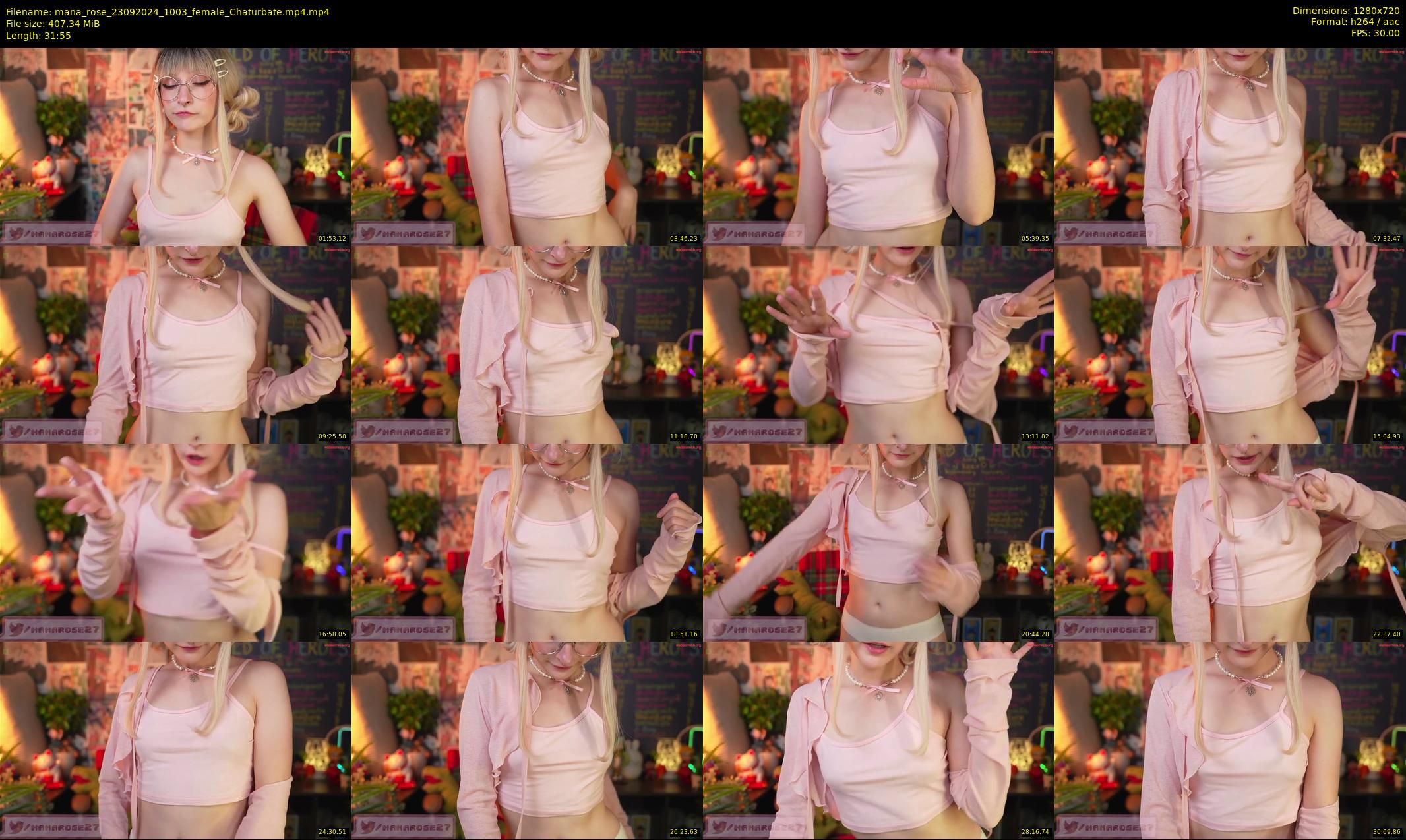 mana_rose — 32 minute Chaturbate female cam show recording, 720p, Sep 23, 2024
