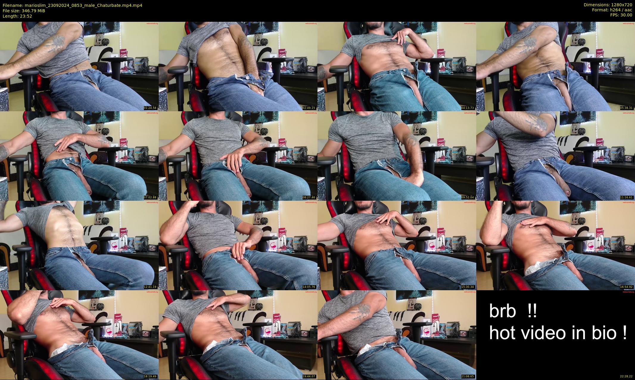 marioslim — 24 minute Chaturbate male cam show recording, 720p, Sep 23, 2024