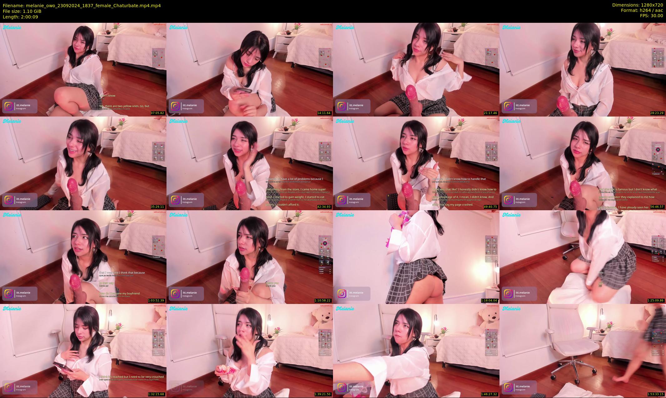 melanie_owo — 121 minute Chaturbate female cam show recording, 720p, Sep 23, 2024