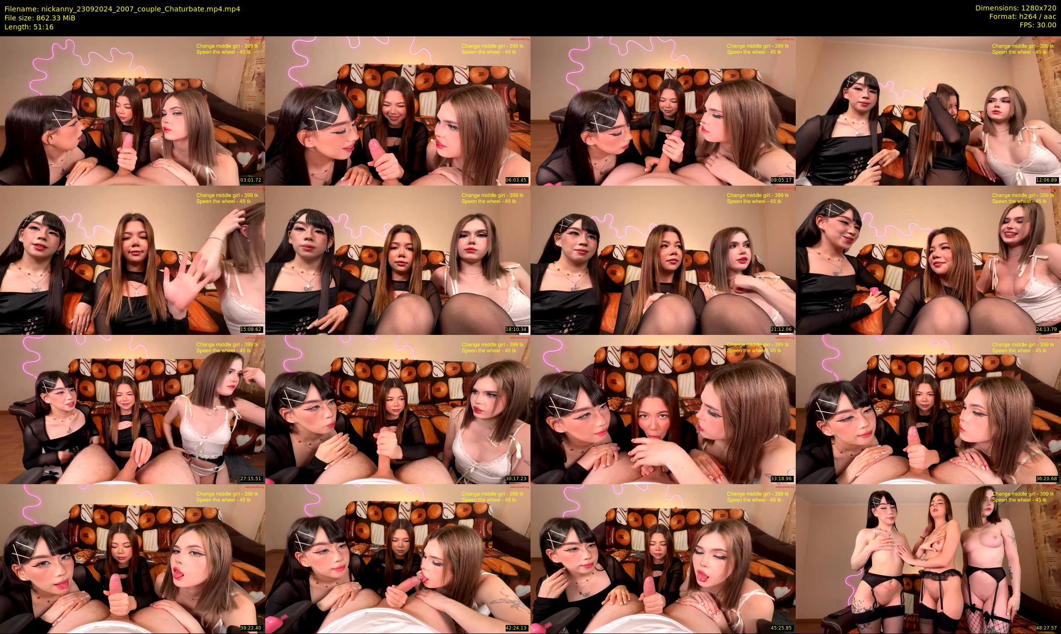 nickanny — 52 minute Chaturbate couple cam show recording, 720p, Sep 23, 2024