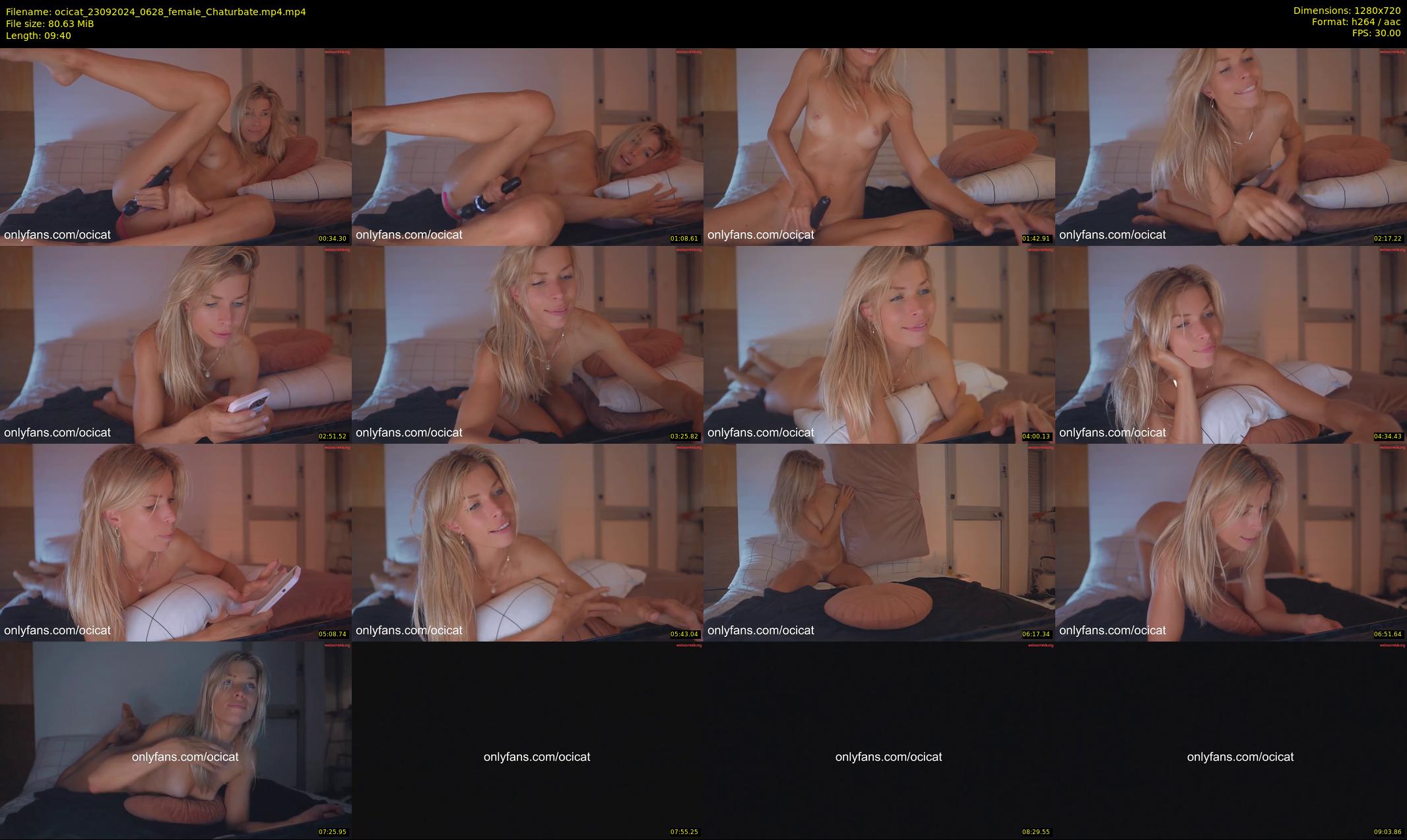 ocicat — 10 minute Chaturbate female cam show recording, 720p, Sep 23, 2024