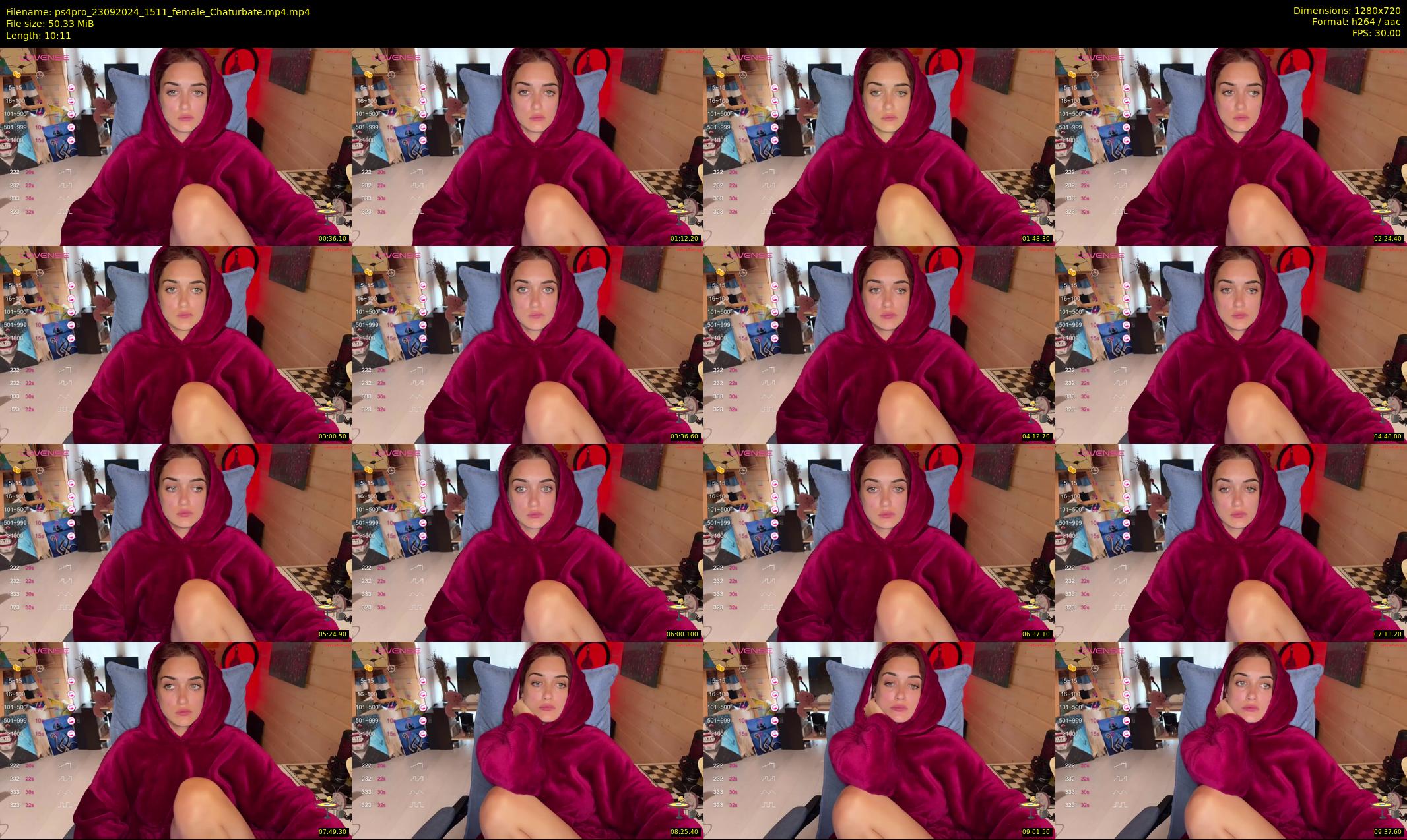 ps4pro — 11 minute Chaturbate female cam show recording, 720p, Sep 23, 2024