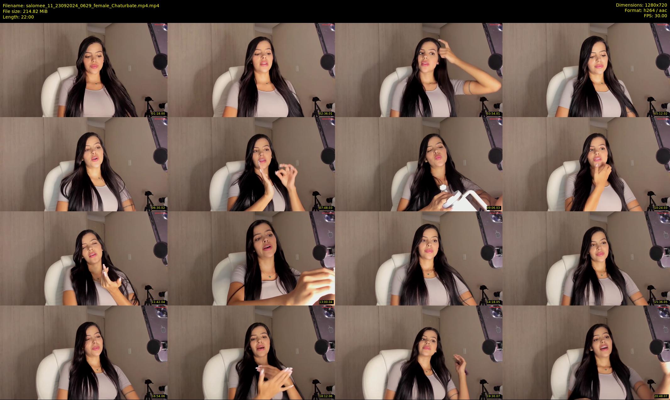 salomee_11 — 22 minute Chaturbate female cam show recording, 720p, Sep 23, 2024