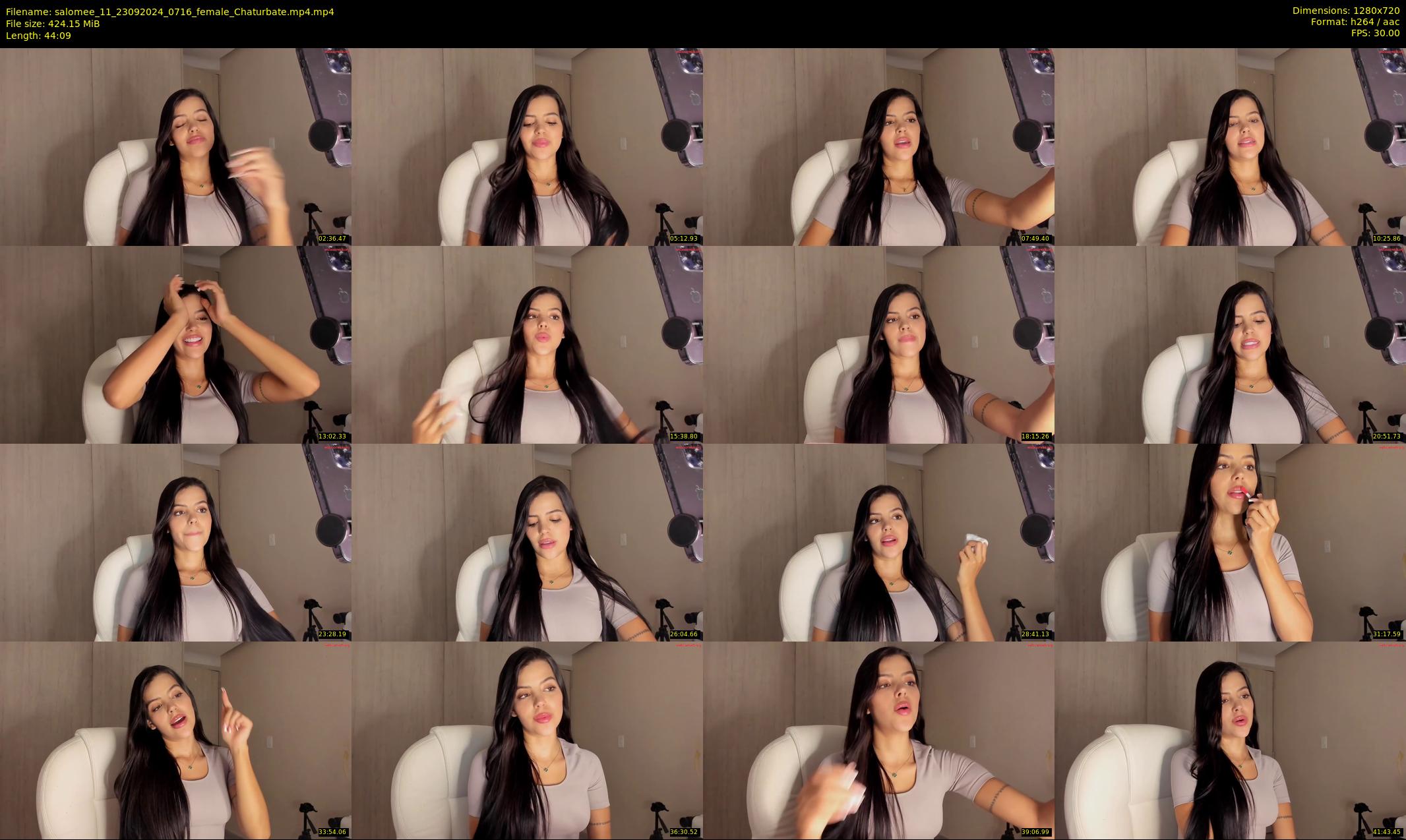 salomee_11 — 45 minute Chaturbate female cam show recording, 720p, Sep 23, 2024