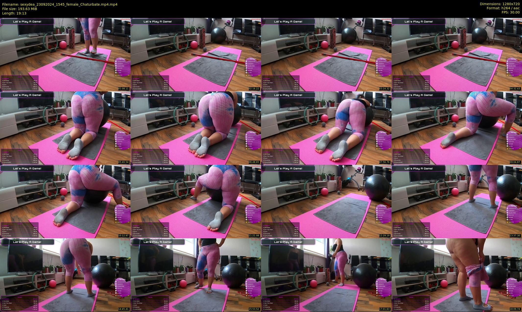 sexydea — 20 minute Chaturbate female cam show recording, 720p, Sep 23, 2024